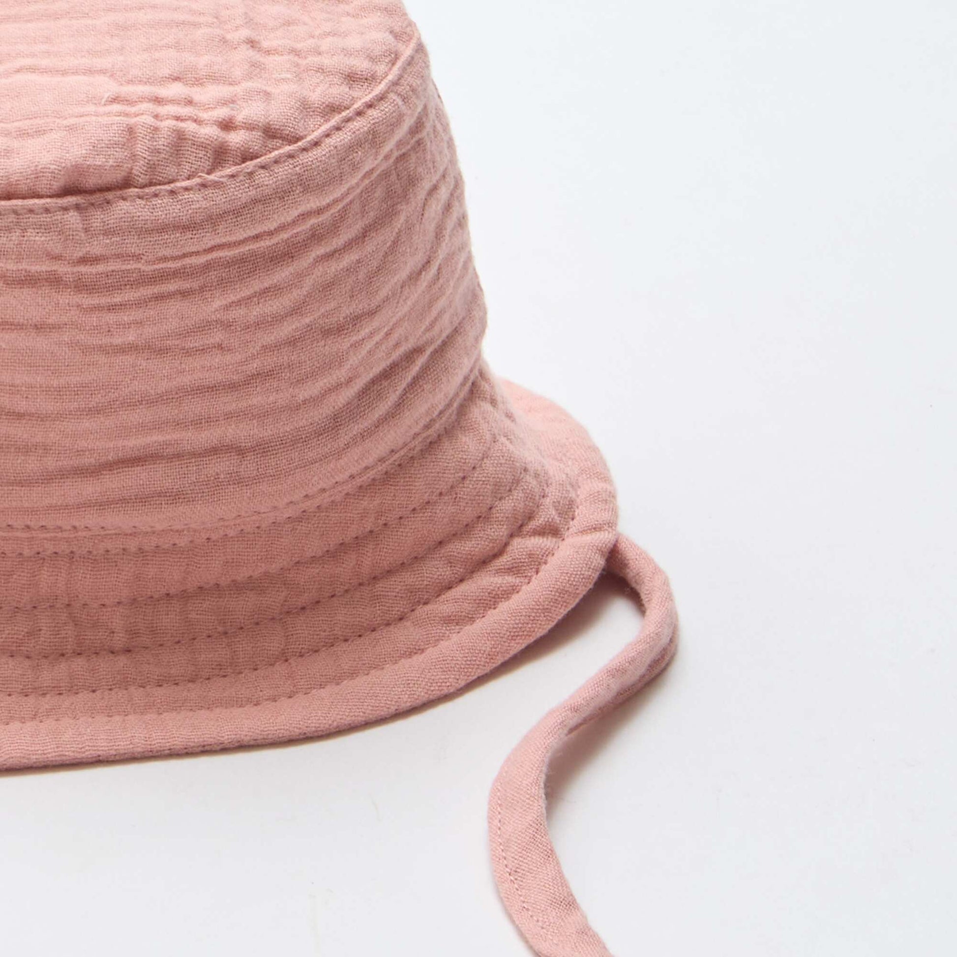 Cotton Gauze Bucket Hat PINK