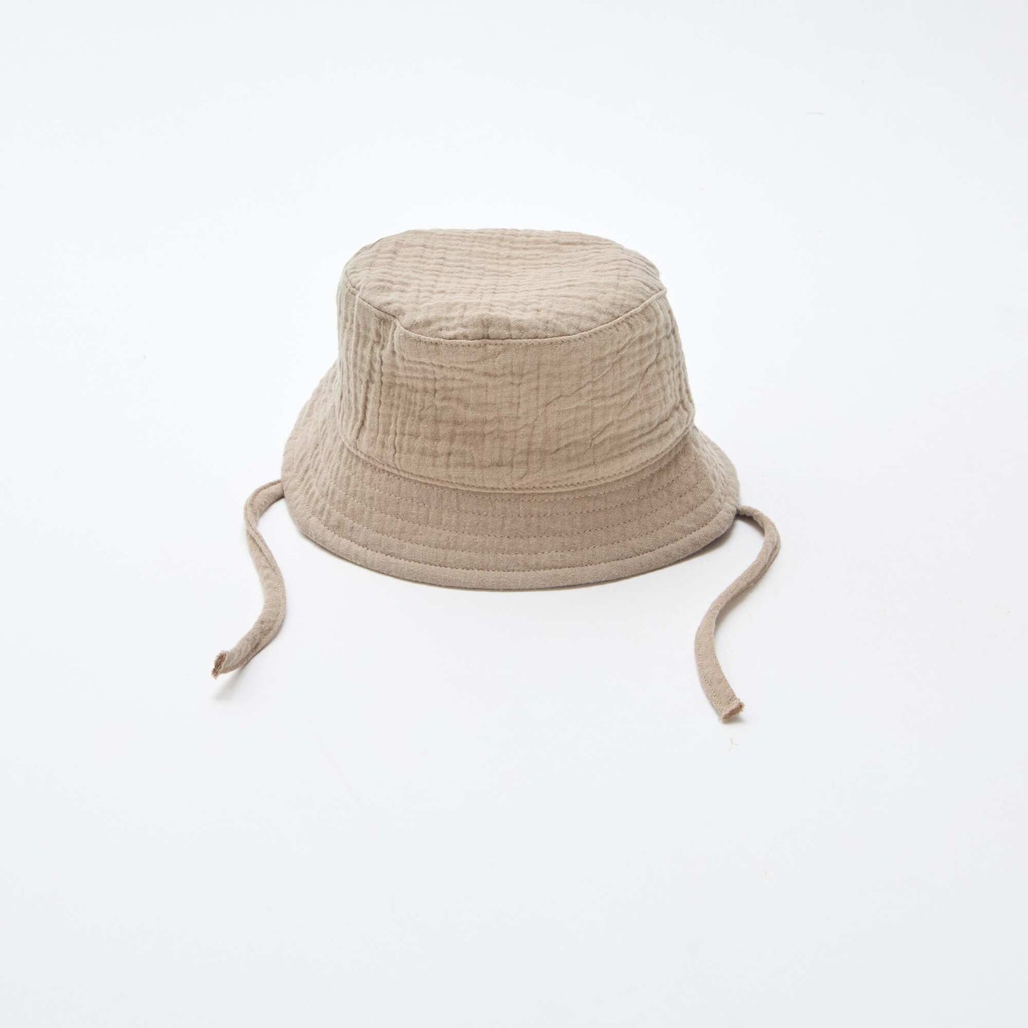 Cotton Gauze Bucket Hat BROWN