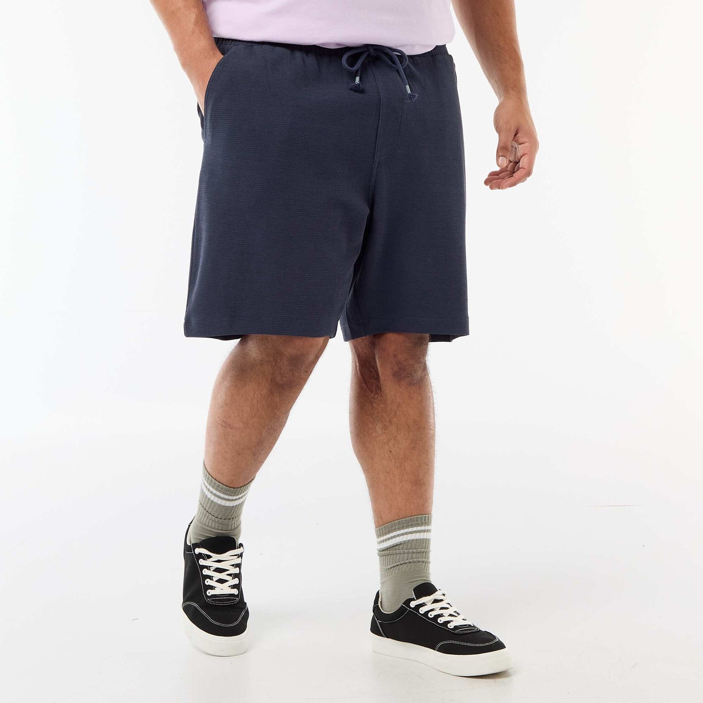 Lightweight Fleece Bermuda Shorts BLUE