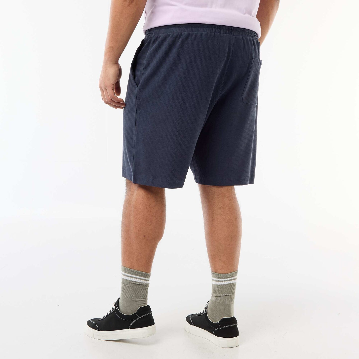 Lightweight Fleece Bermuda Shorts BLUE