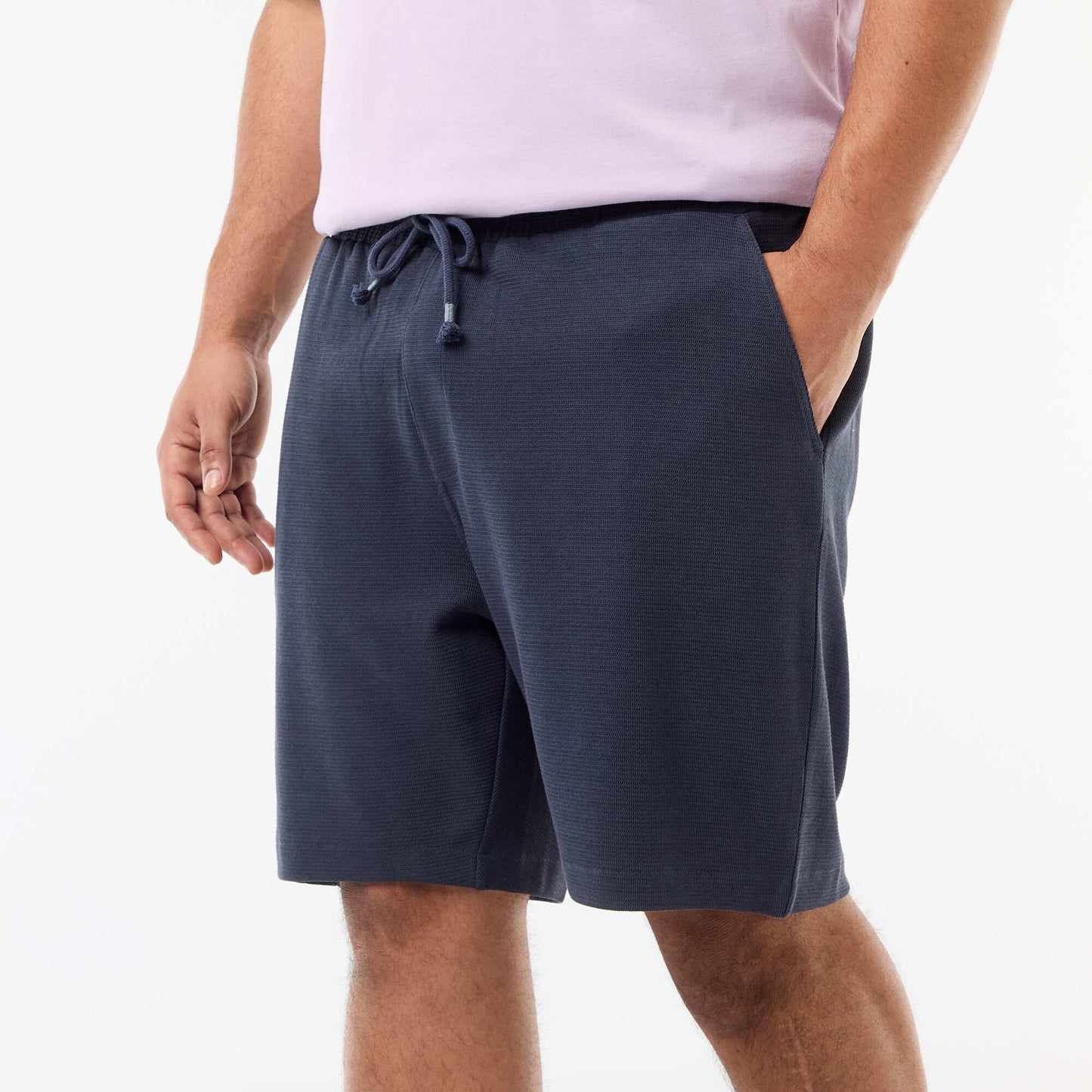 Lightweight Fleece Bermuda Shorts BLUE