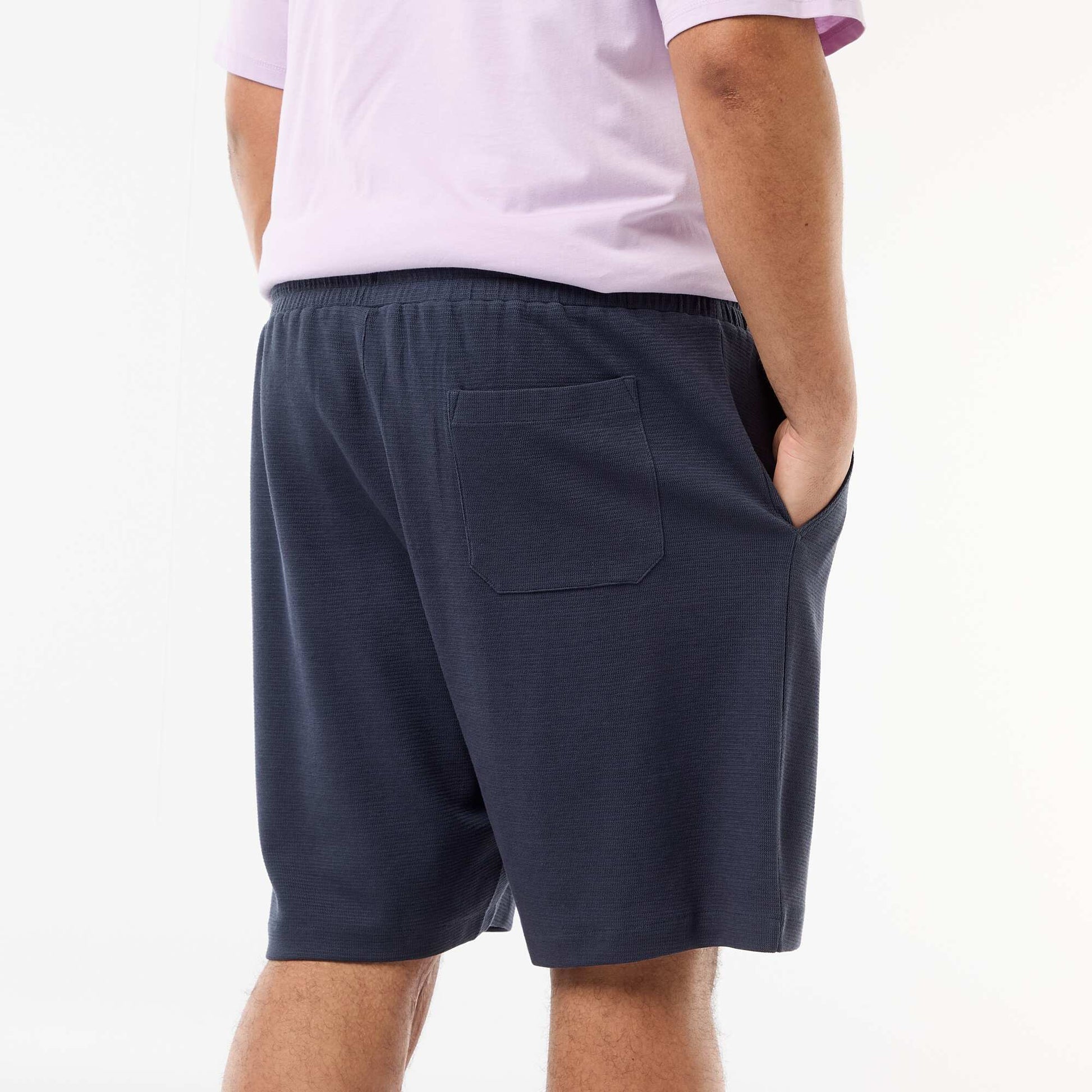 Lightweight Fleece Bermuda Shorts BLUE