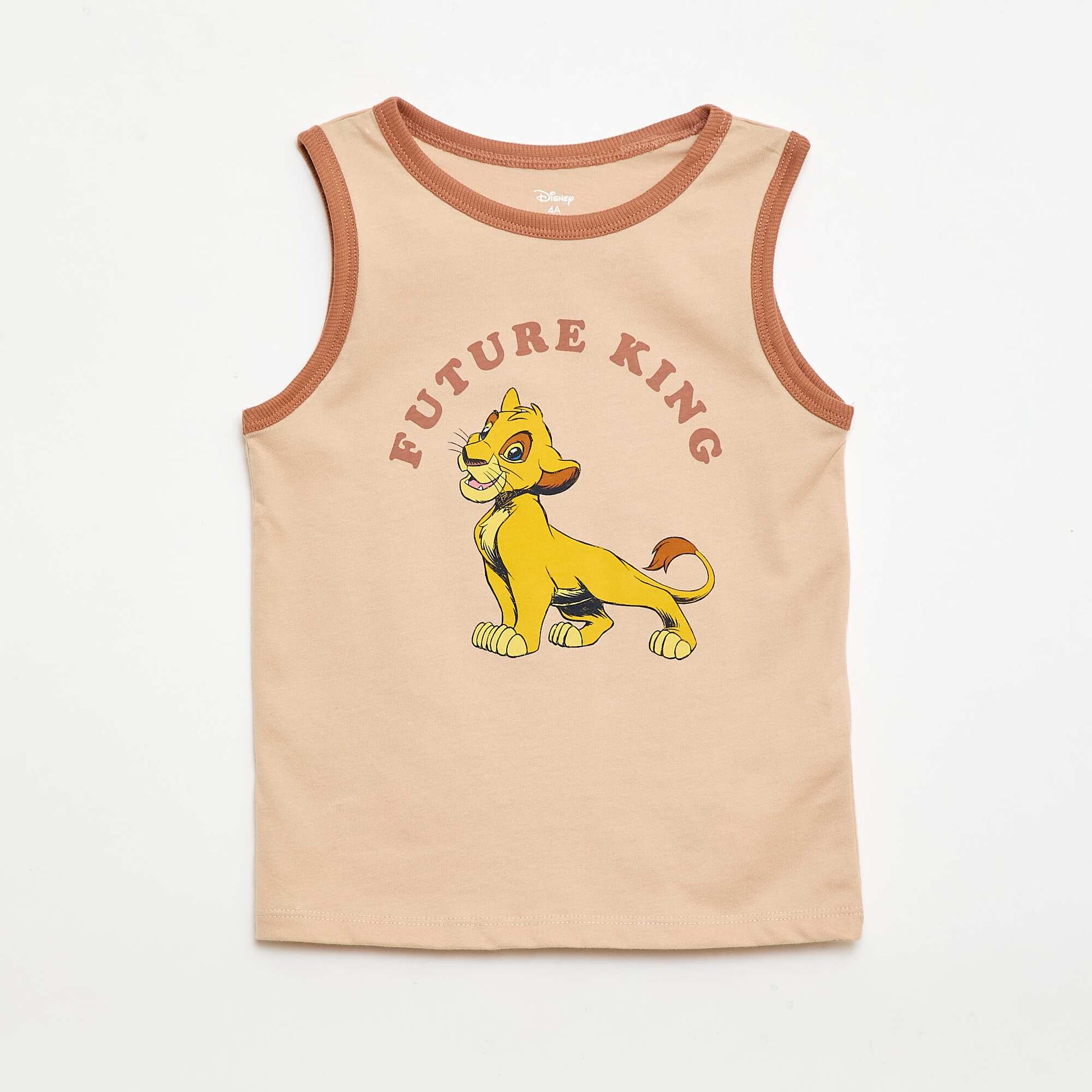 Disney 'The Lion King' T-shirt + Shorts Pajama Set - 2 Pieces BEIGE