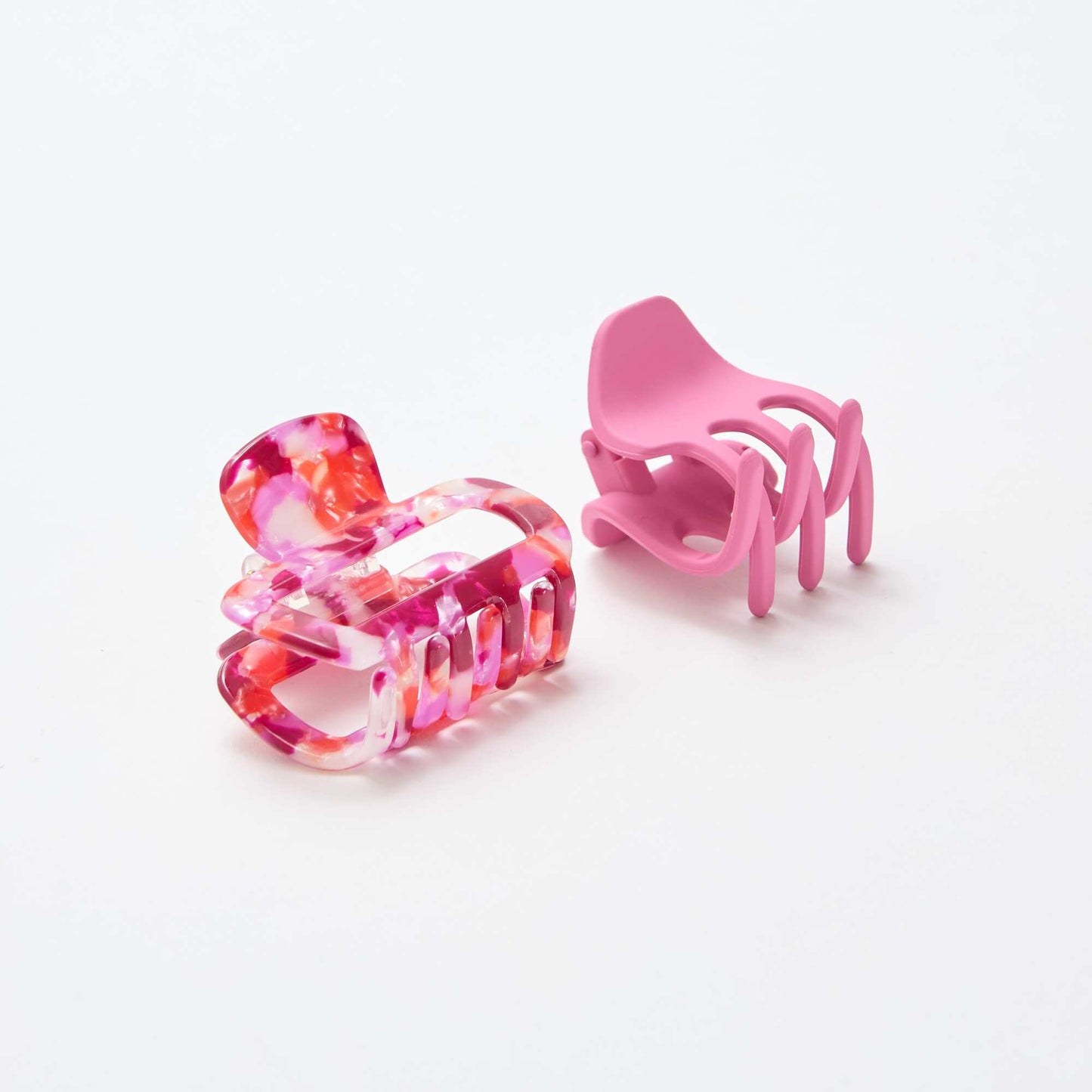 Set of 2 Fancy Claw Clips PINK