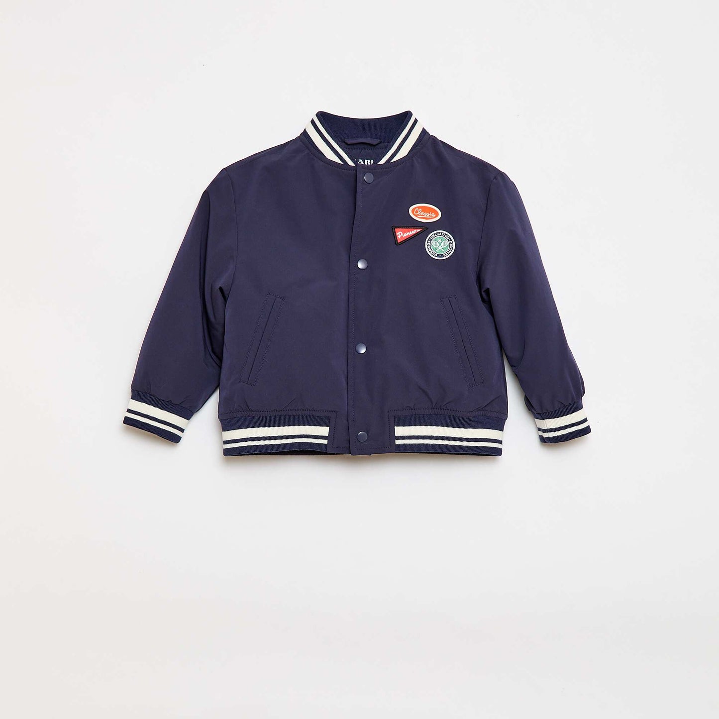 Water-Repellent Aviator Jacket BLUE