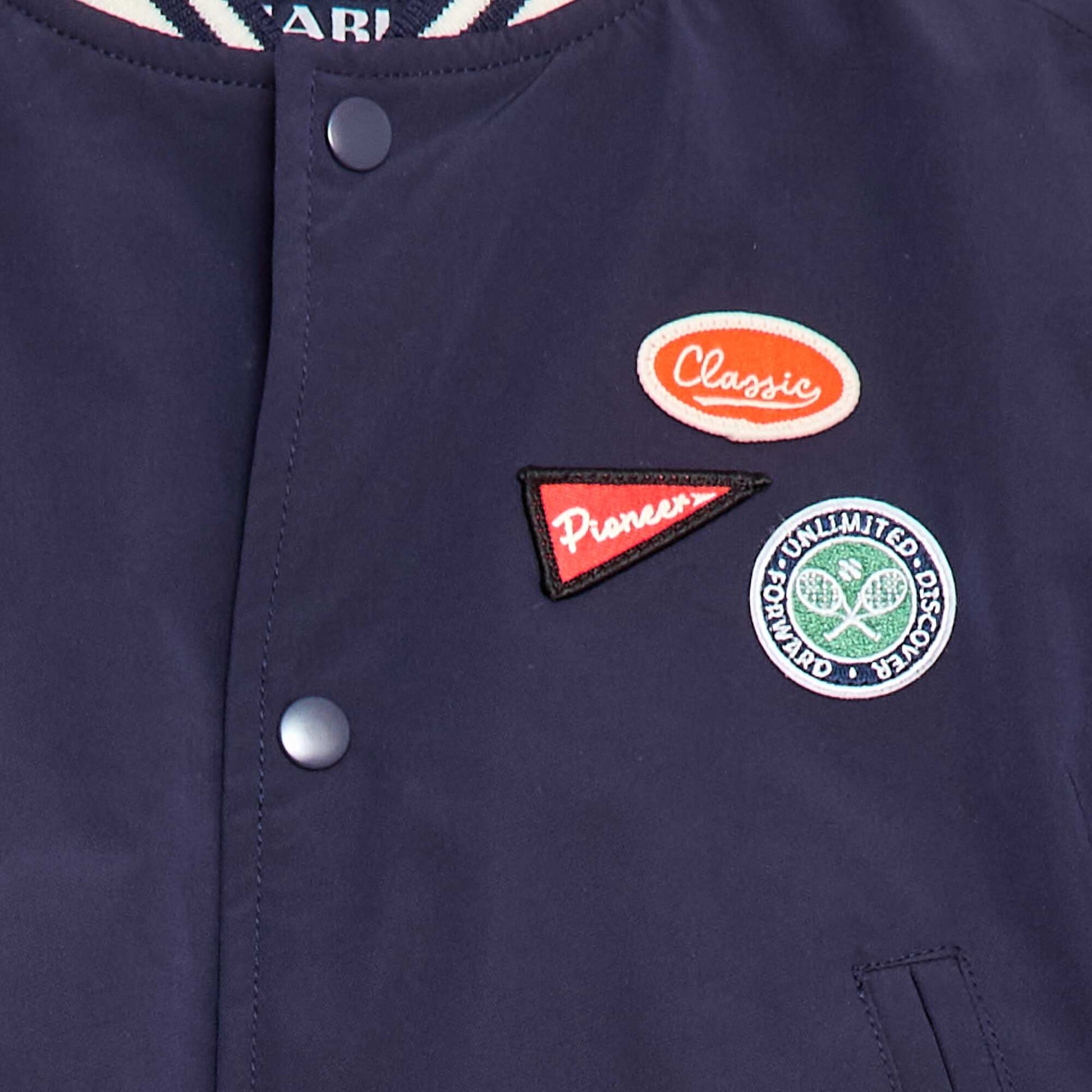 Water-Repellent Aviator Jacket BLUE