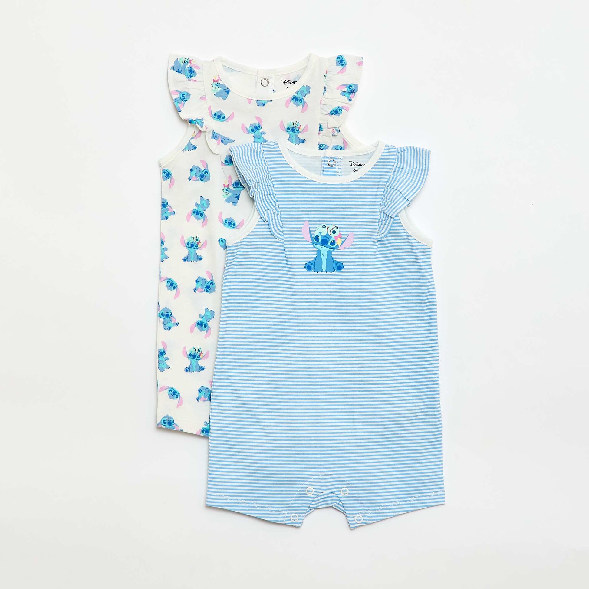 Set of 2 'Stitch' 'Disney' sleeveless rompers BLUE
