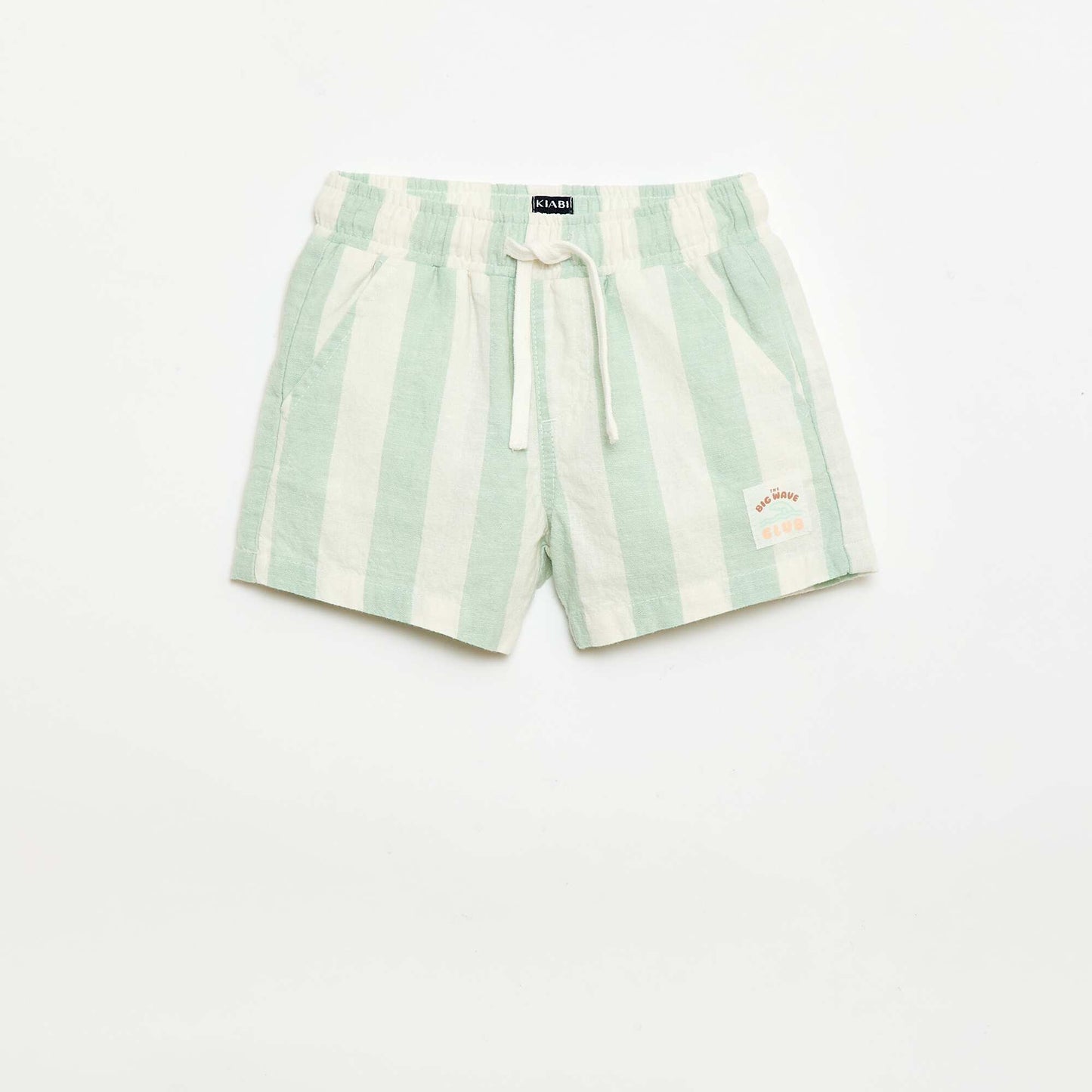 Cotton and Linen Shorts GREEN