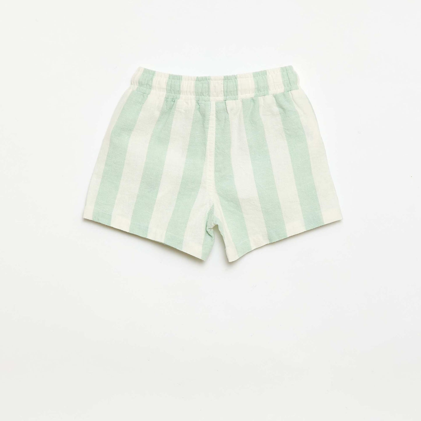 Cotton and Linen Shorts GREEN