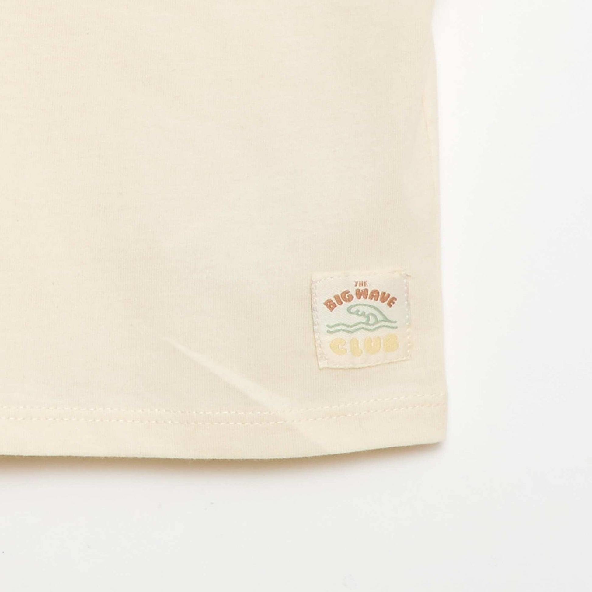 Printed Short-Sleeved T-Shirt WHITE