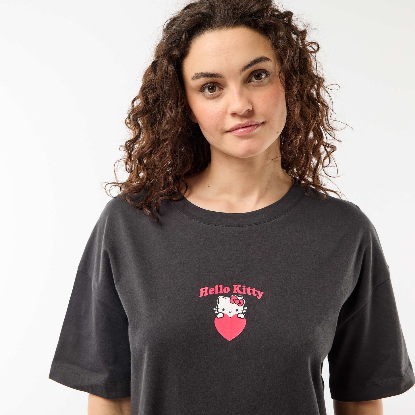 Hello Kitty T-shirt Nightdress BLACK