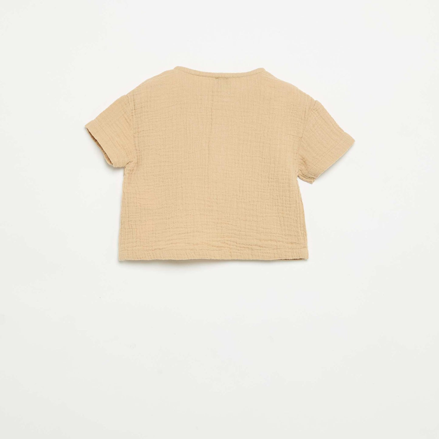 Cotton gauze shirt BEIGE