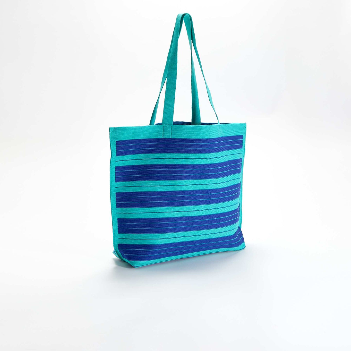 Large Striped Tote Bag BLUE