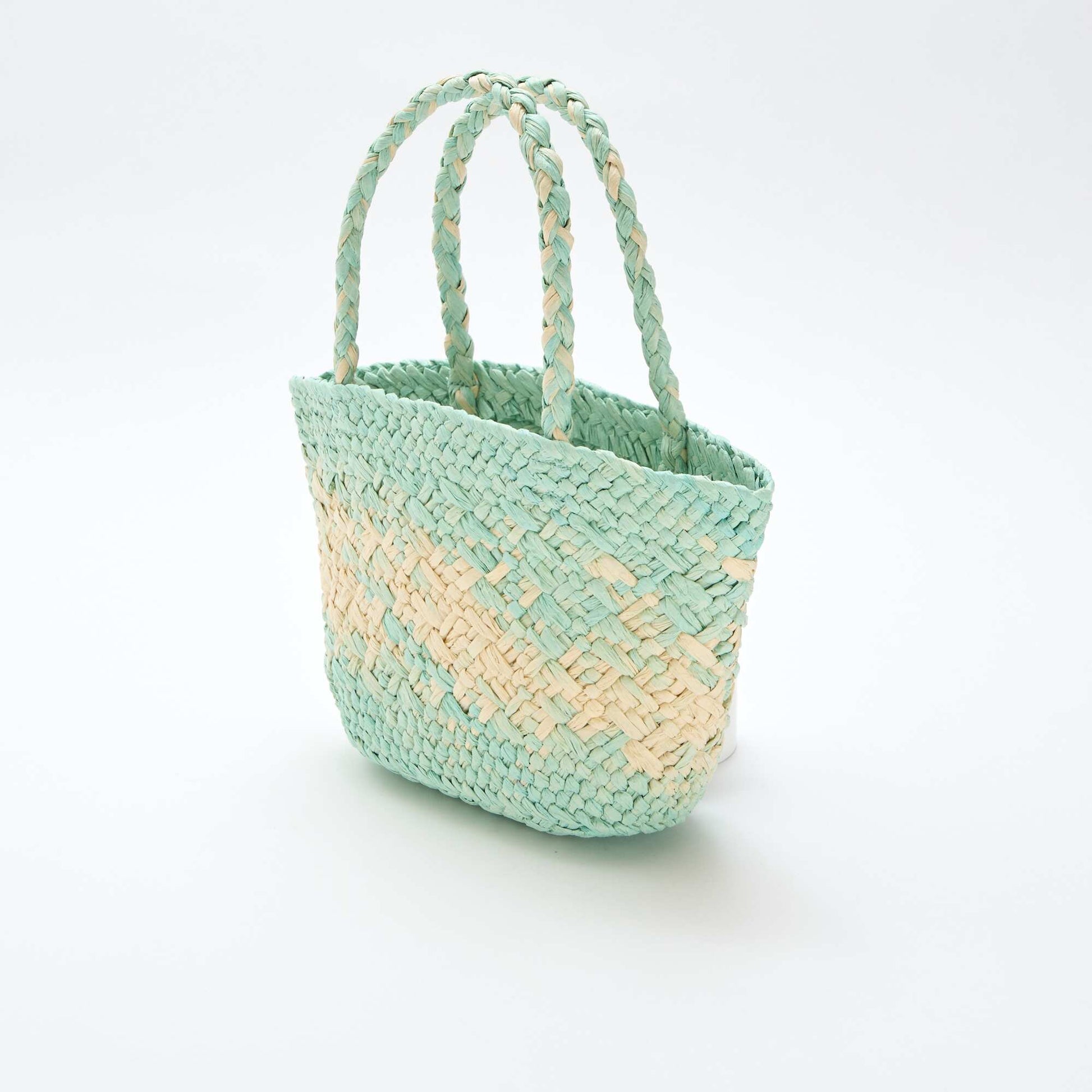 Woven Paper Bag GREEN
