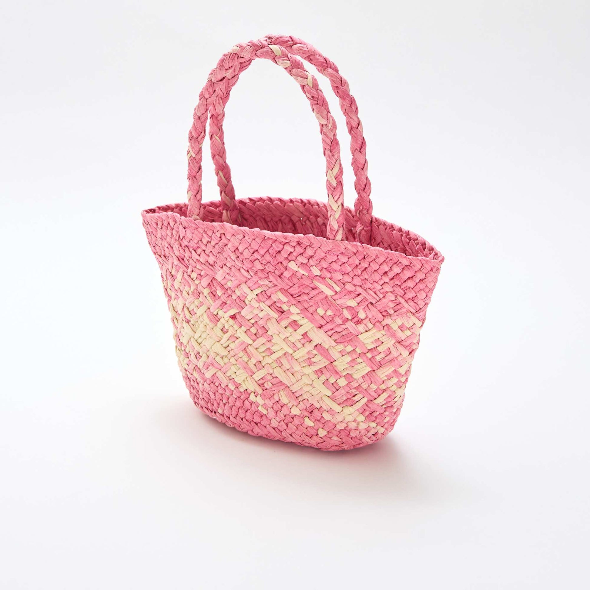 Woven Paper Bag PINK
