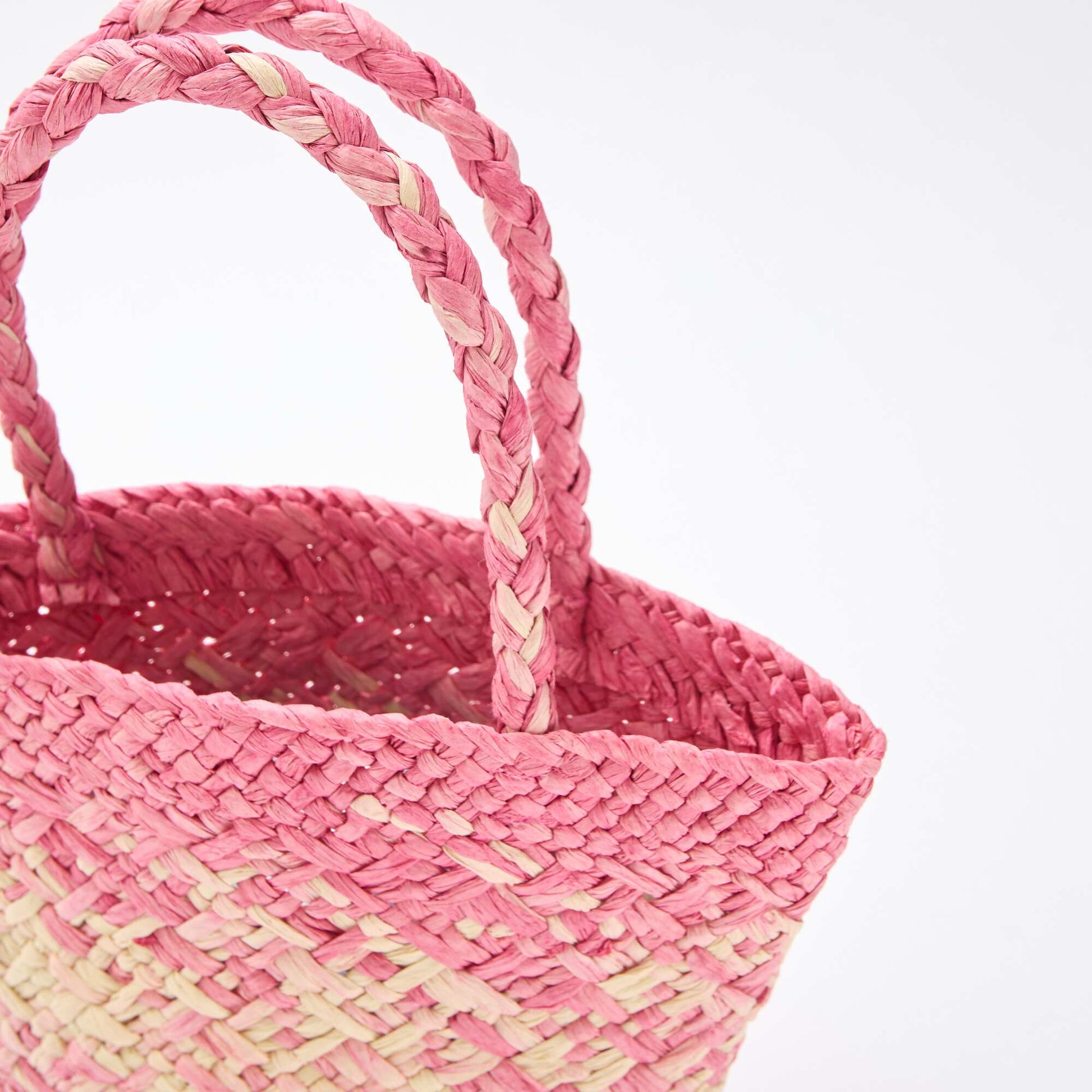 Woven Paper Bag PINK