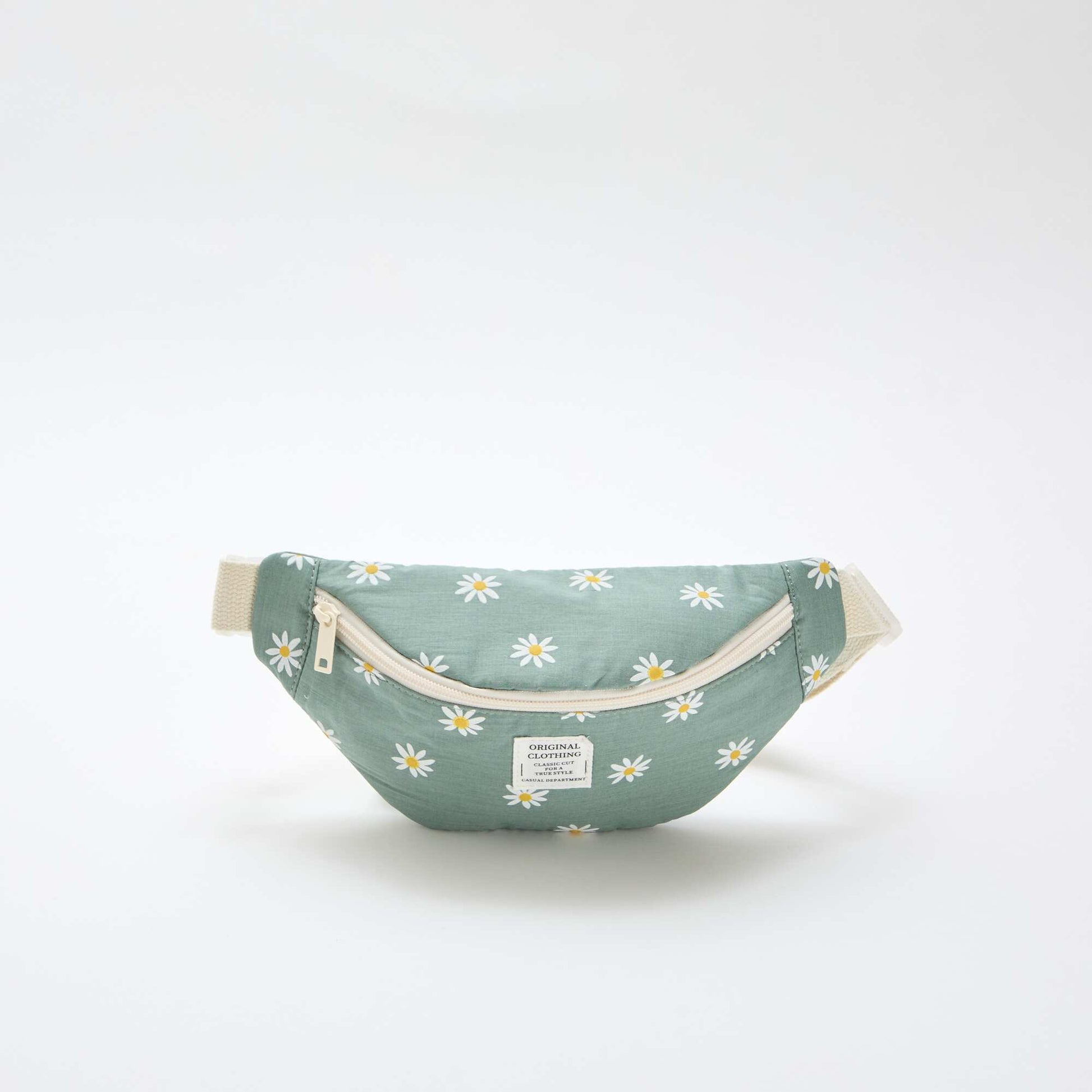 Floral All-Over Print Cotton Belt Bag GREEN