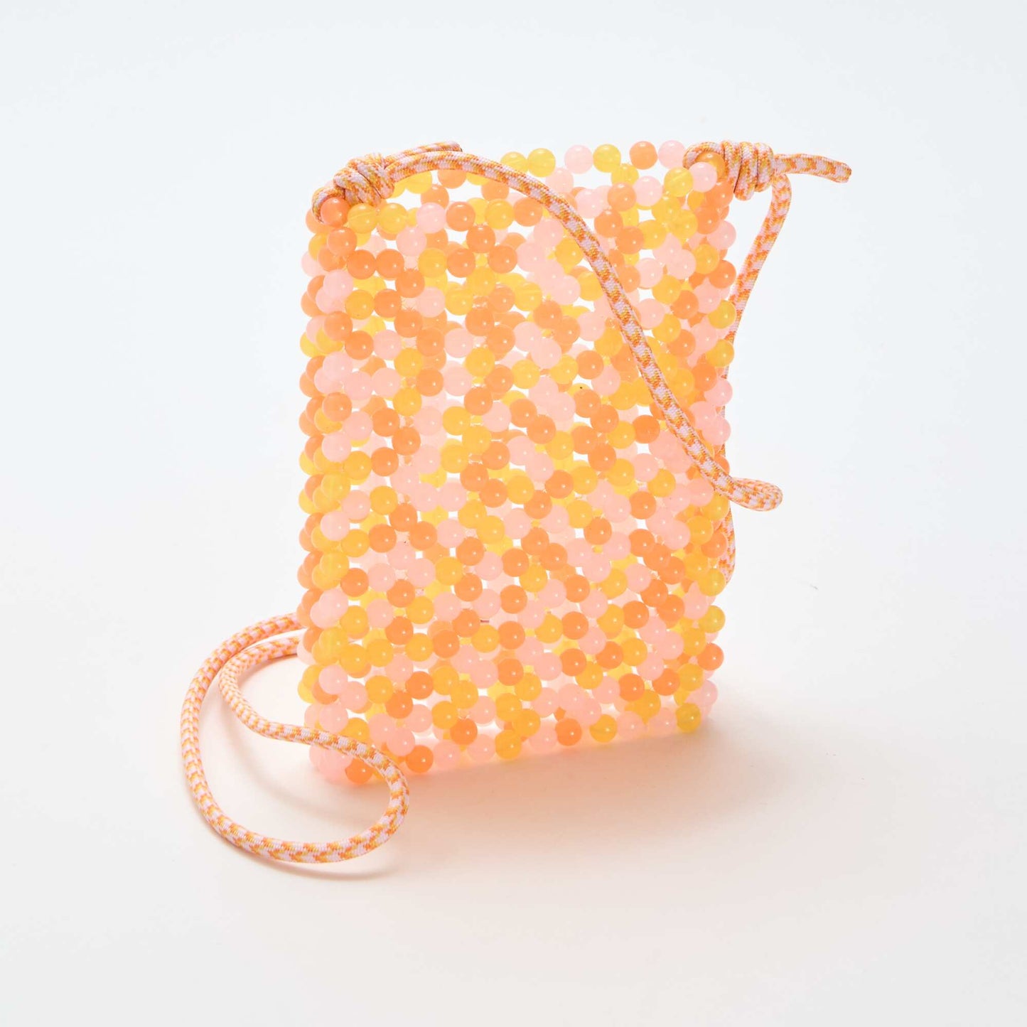 Beaded Phone Pouch ORANGE