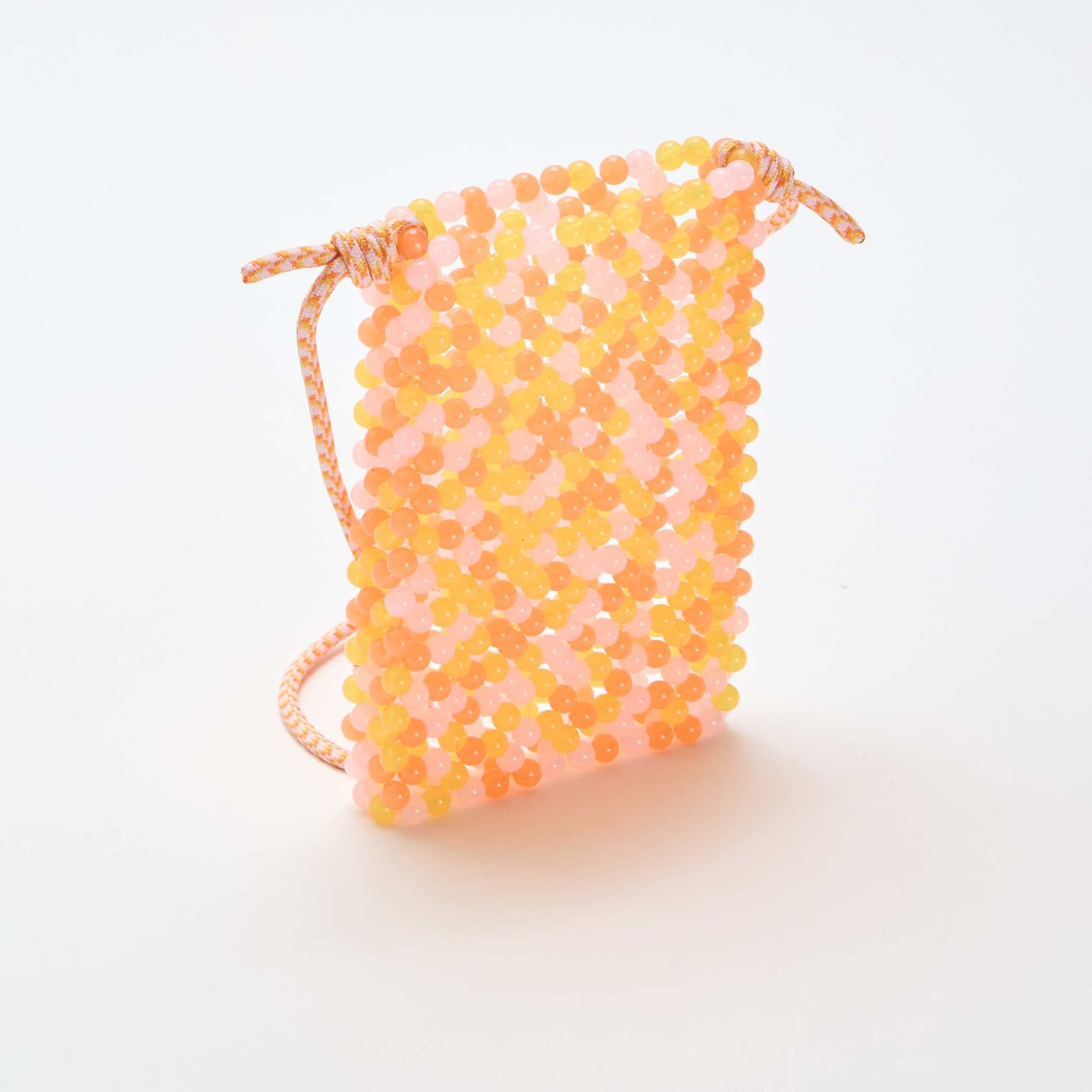 Beaded Phone Pouch ORANGE