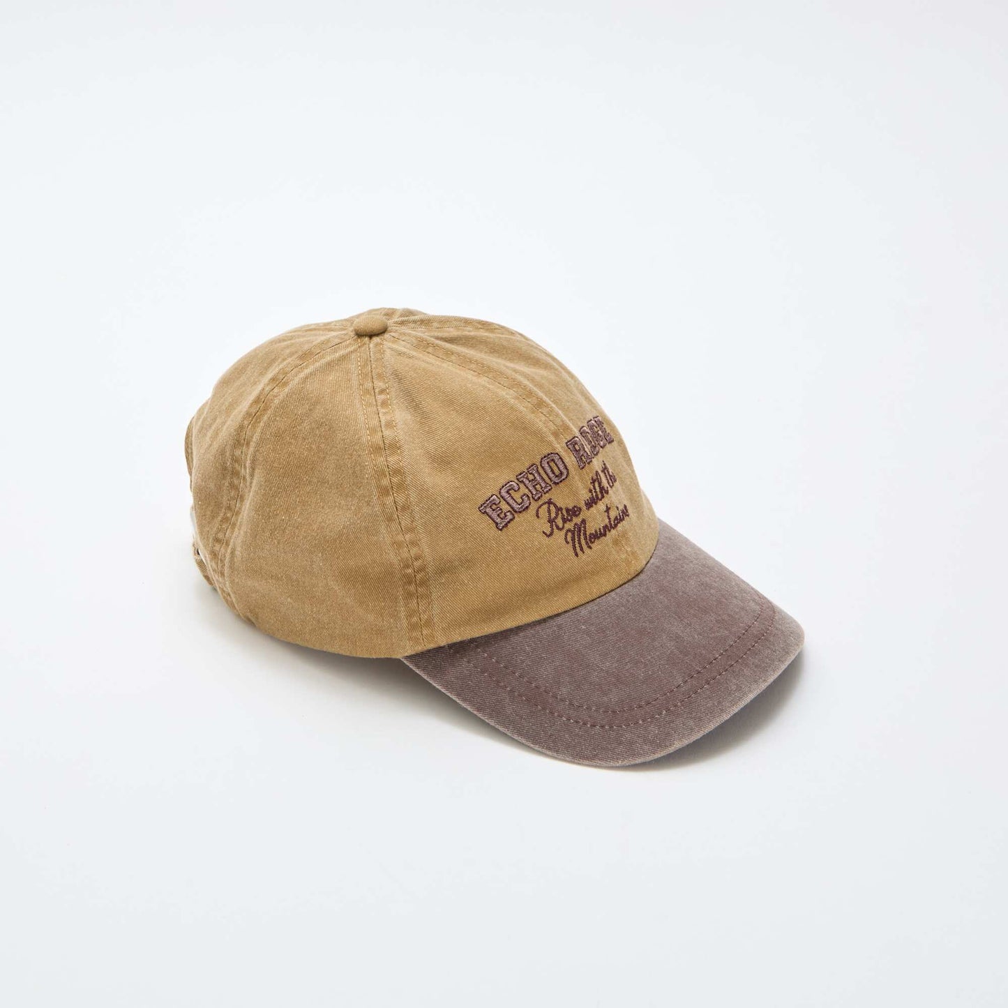 Cotton baseball cap BROWN