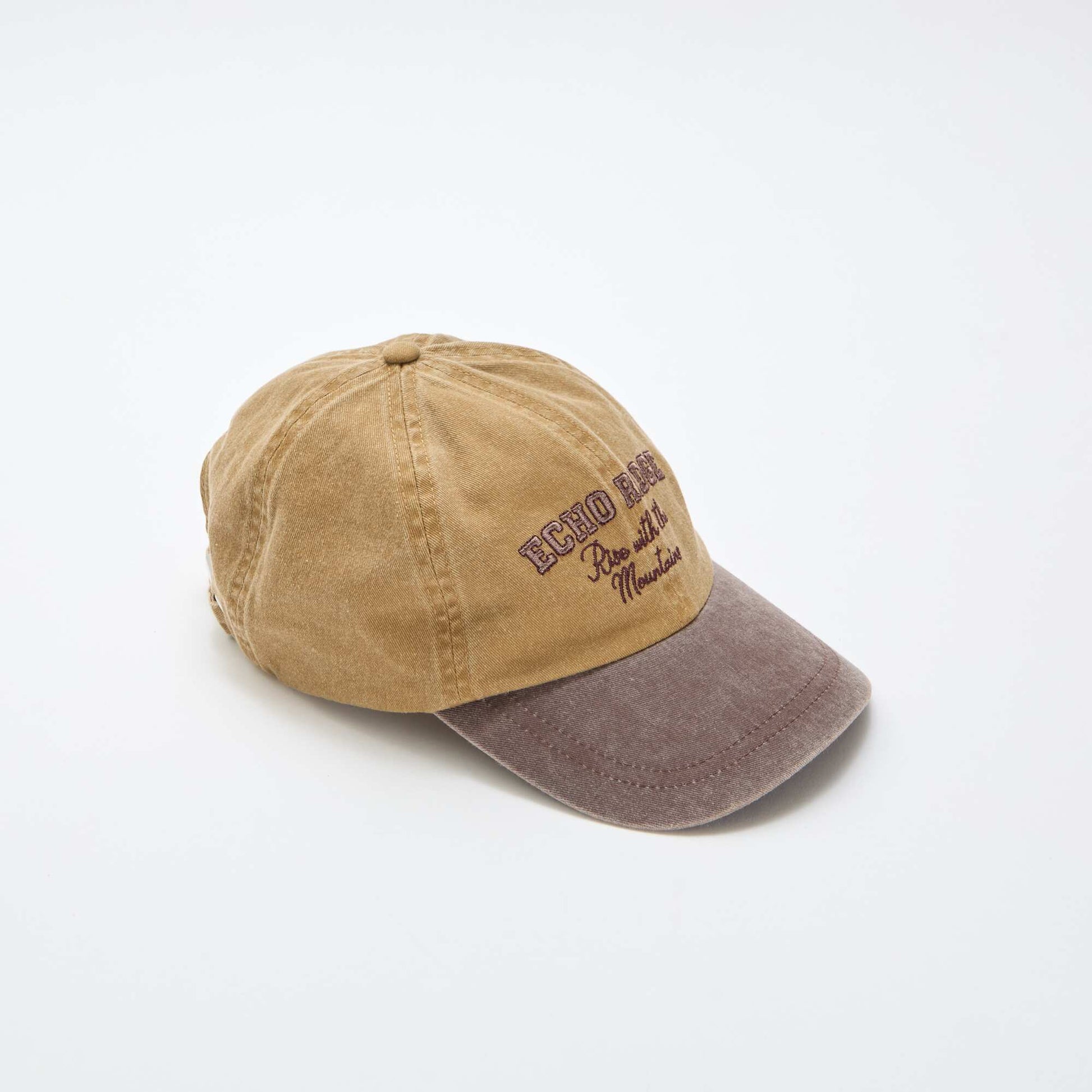 Cotton baseball cap BROWN