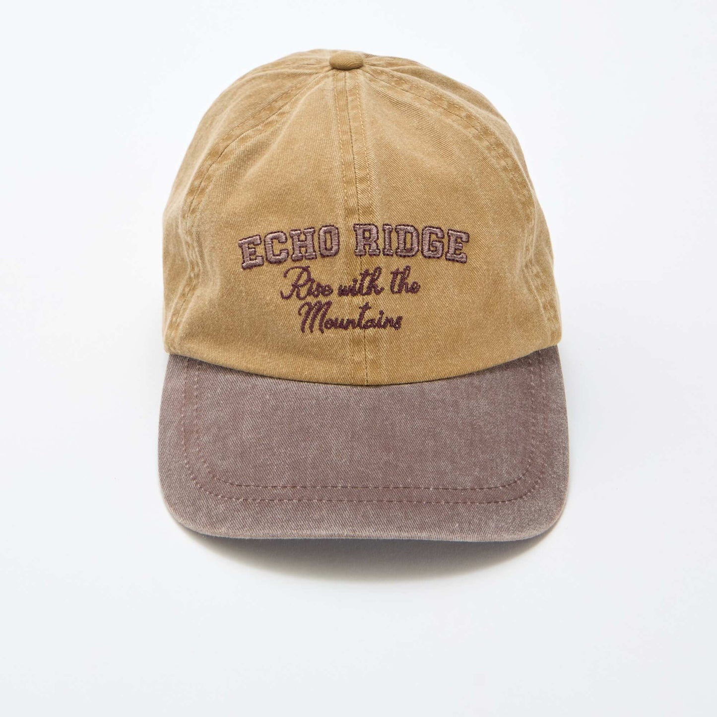 Cotton baseball cap BROWN