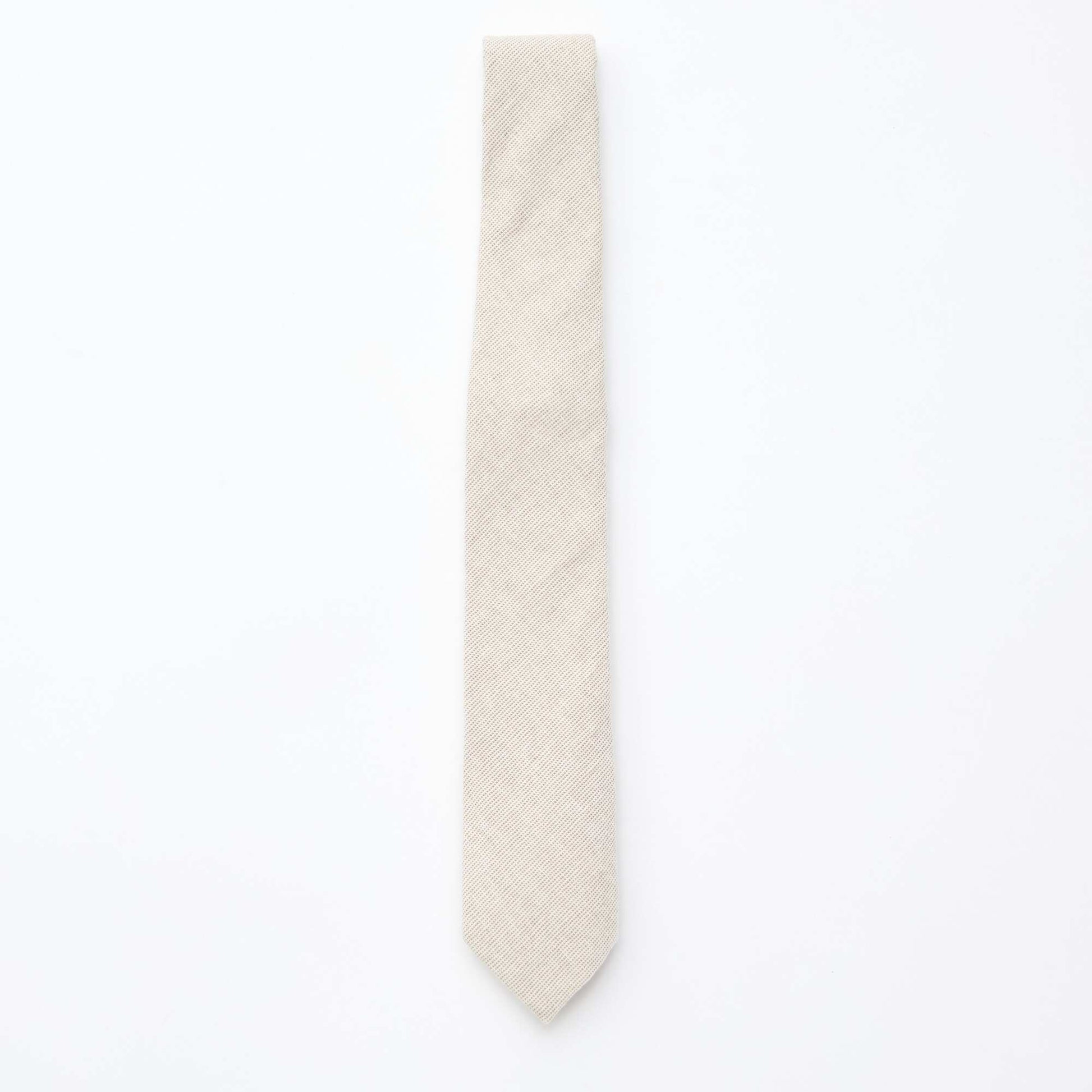Linen Blend Tie BEIGE