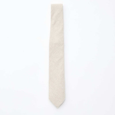 Linen Blend Tie BEIGE