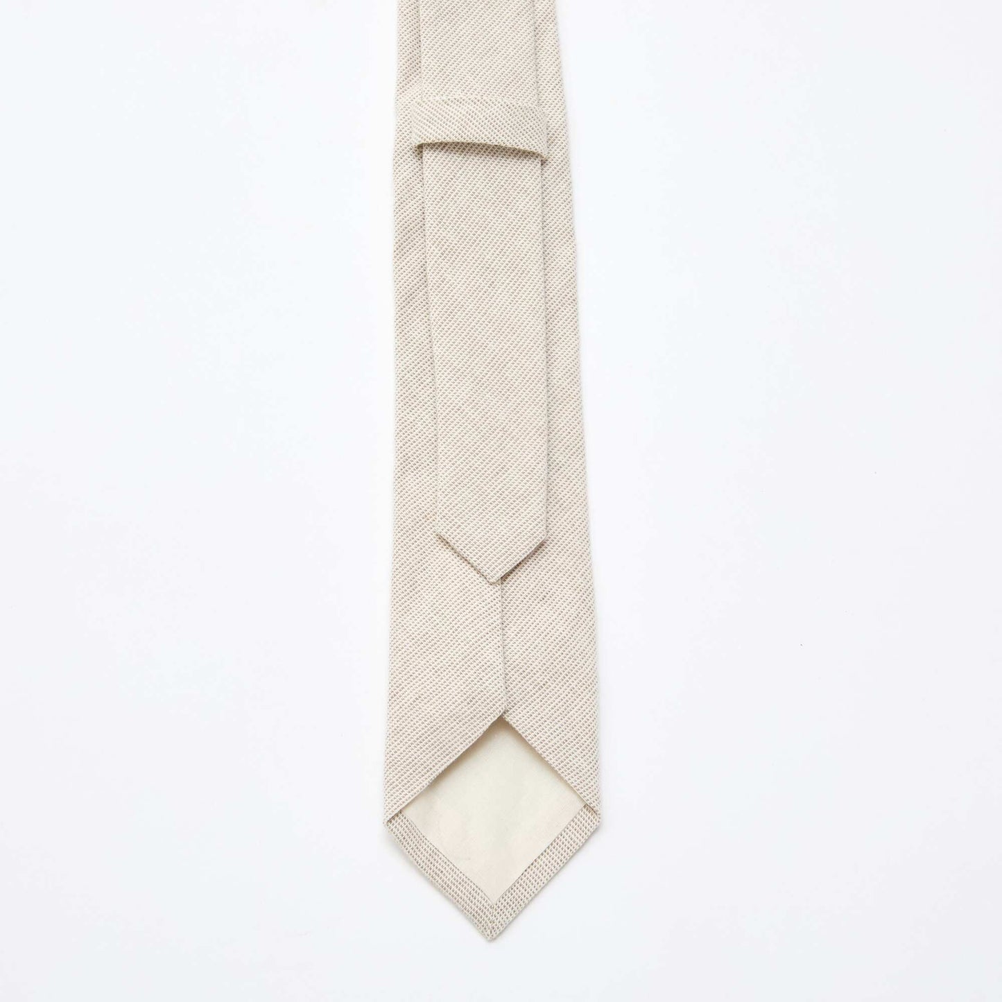Linen Blend Tie BEIGE