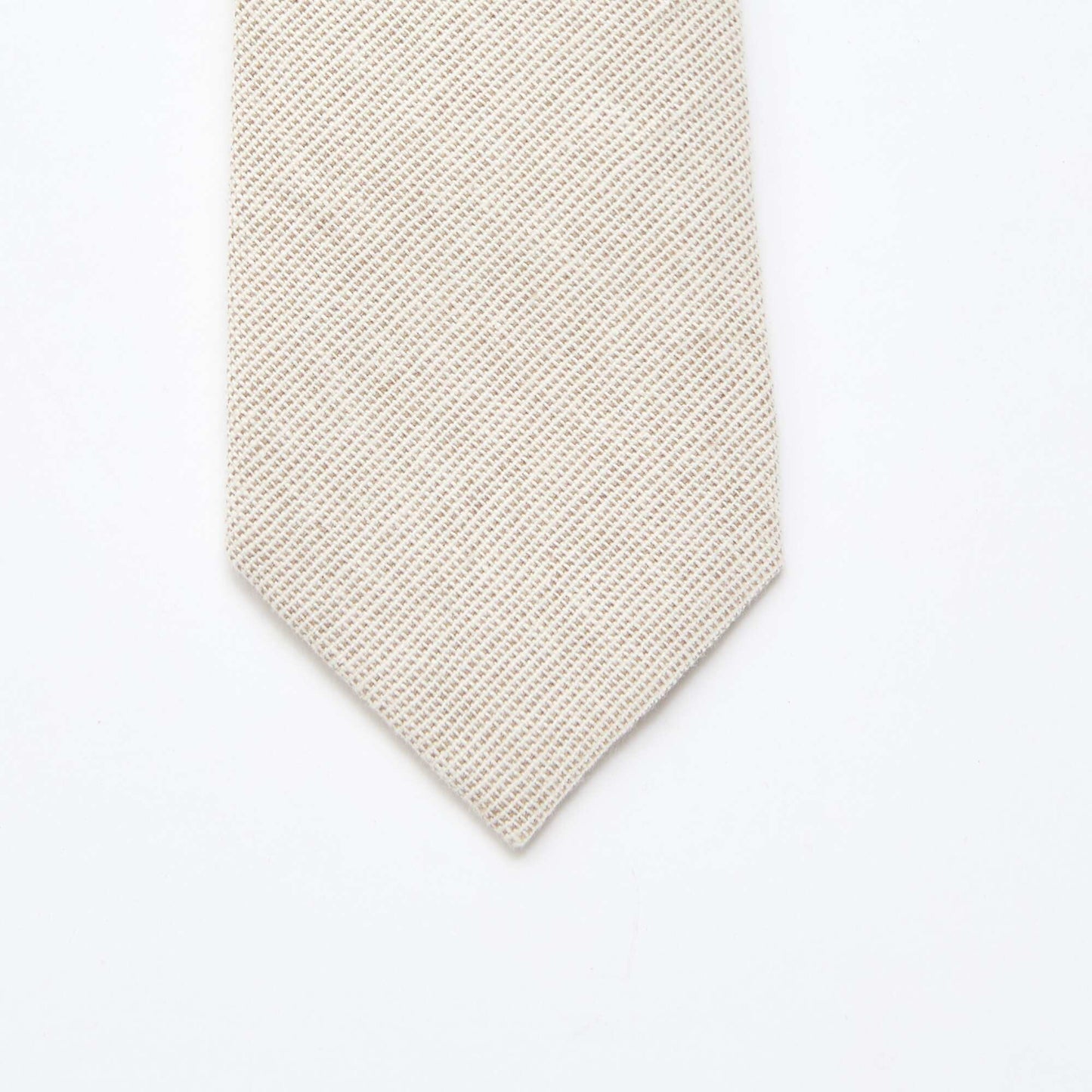 Linen Blend Tie BEIGE