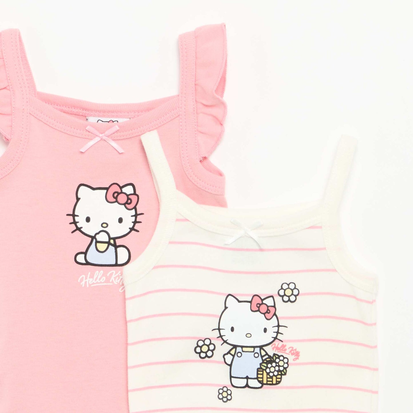 'Hello Kitty' Cotton Bodysuits PINK
