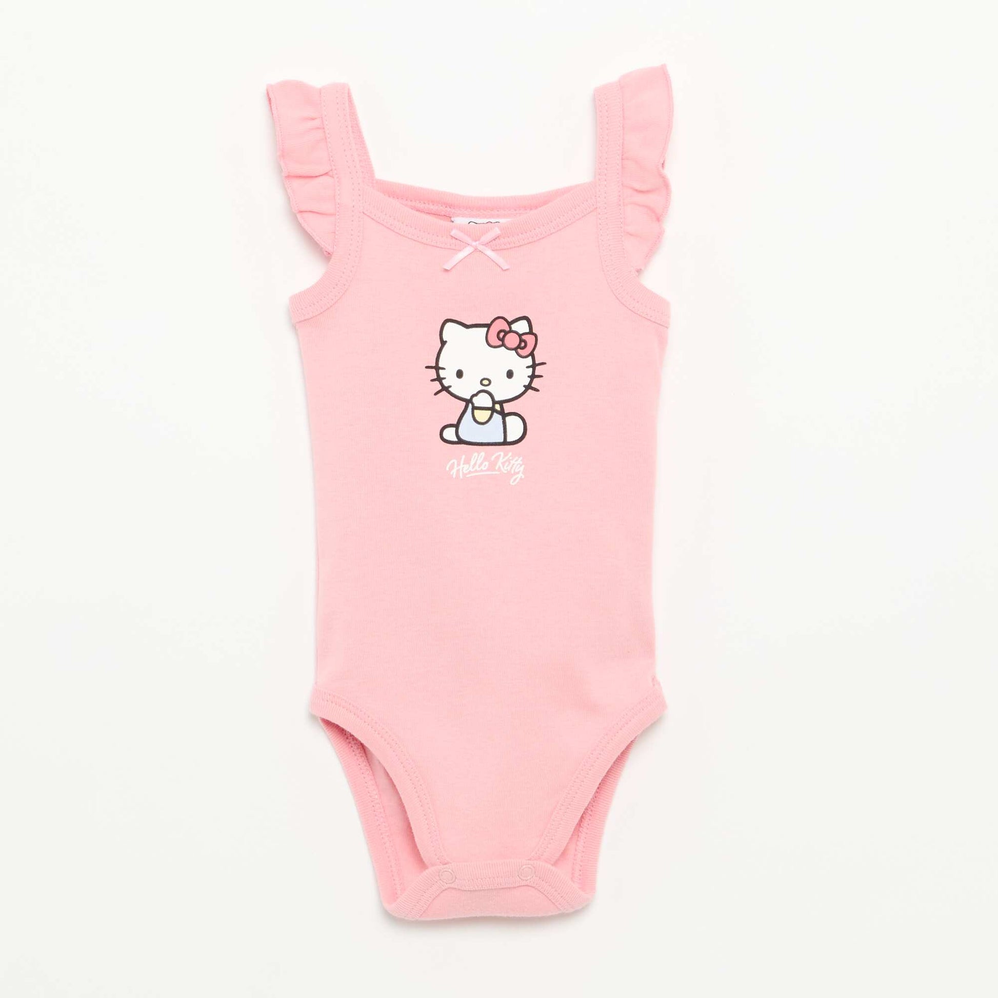 'Hello Kitty' Cotton Bodysuits PINK