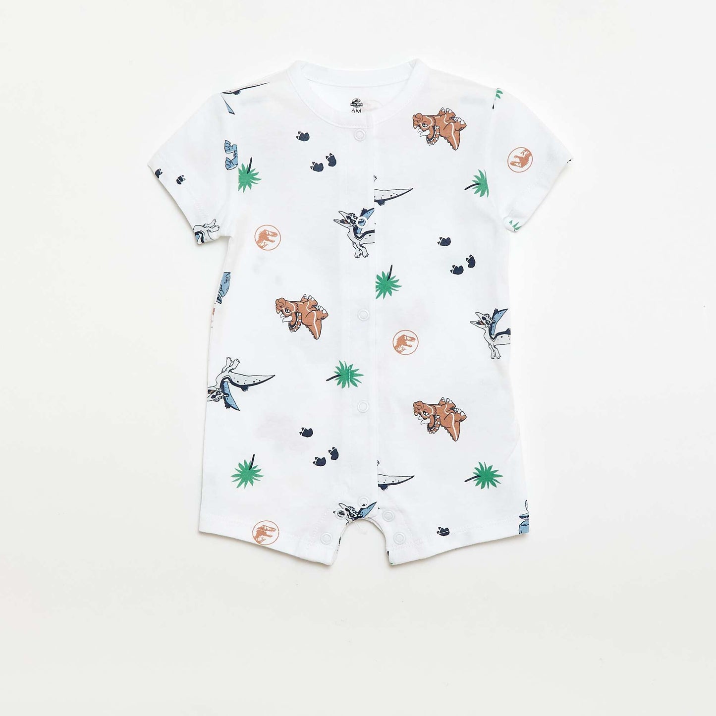 Set of 2 'Jurassic World' Rompers WHITE