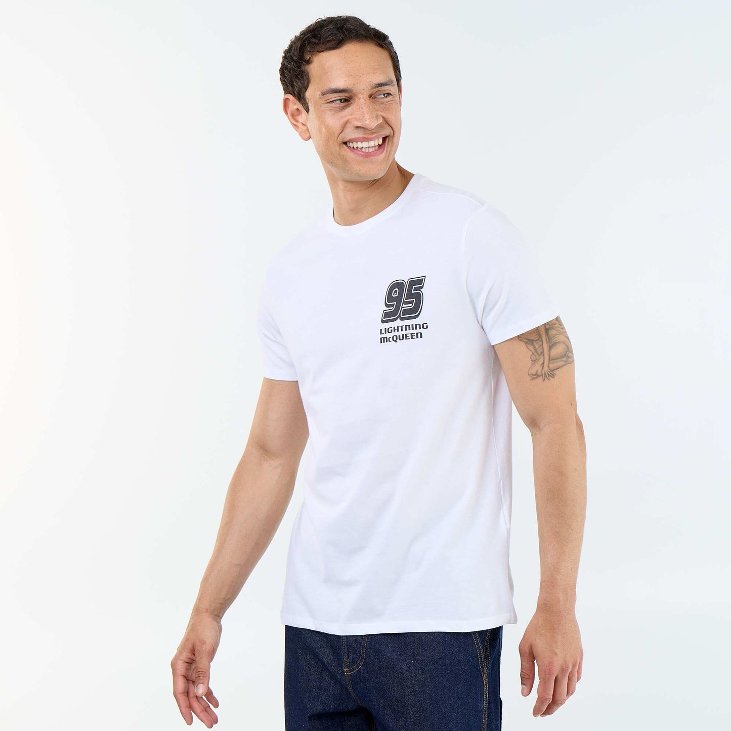 Disney Pixar Cars Front and Back Print T-shirt WHITE