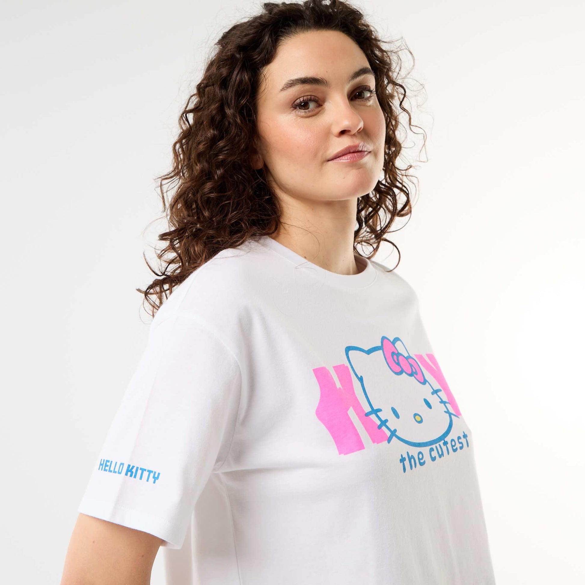 'Hello Kitty' Short-Sleeved T-shirt WHITE