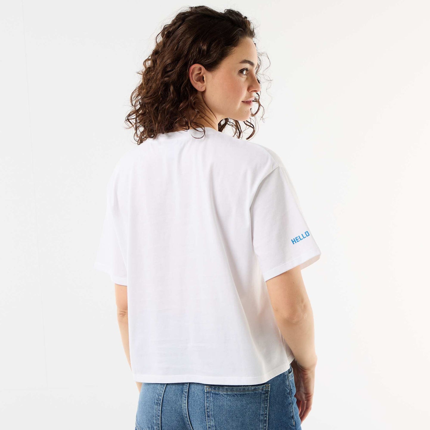 'Hello Kitty' Short-Sleeved T-shirt WHITE