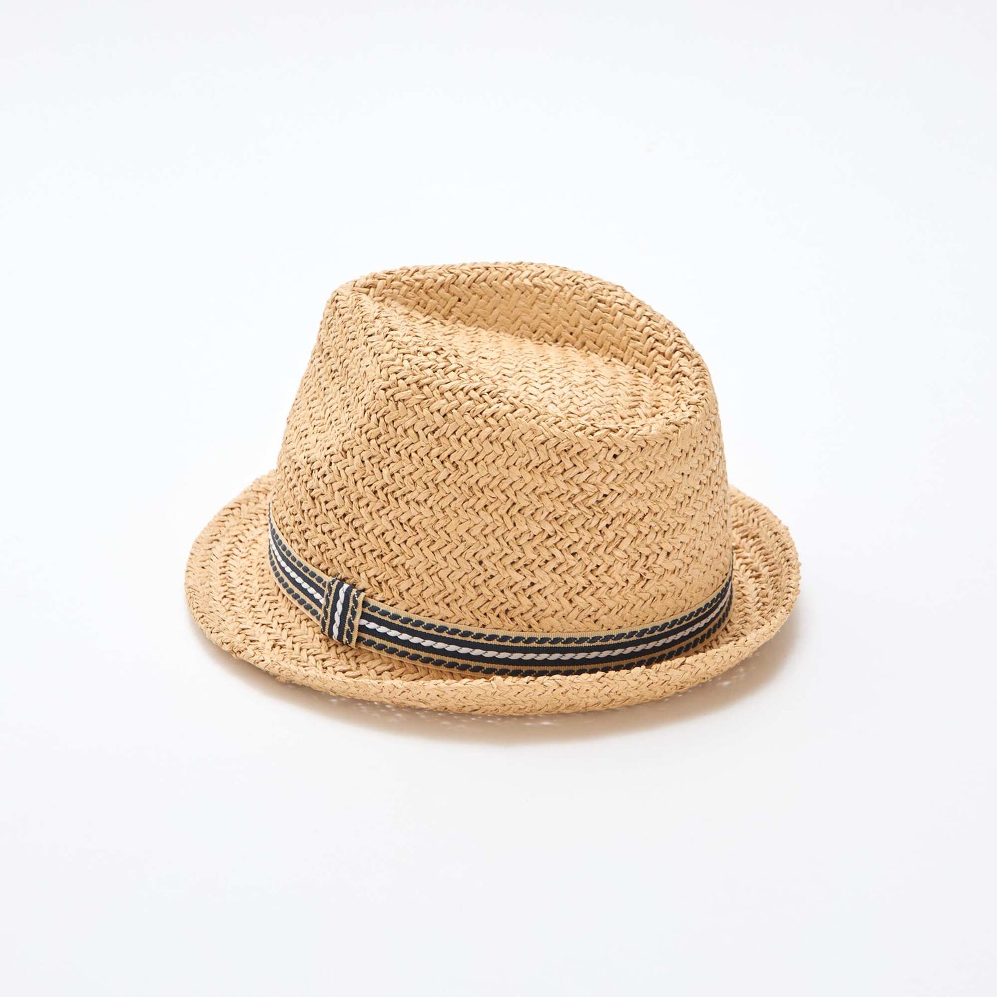 Braided Paper Straw Hat BEIGE