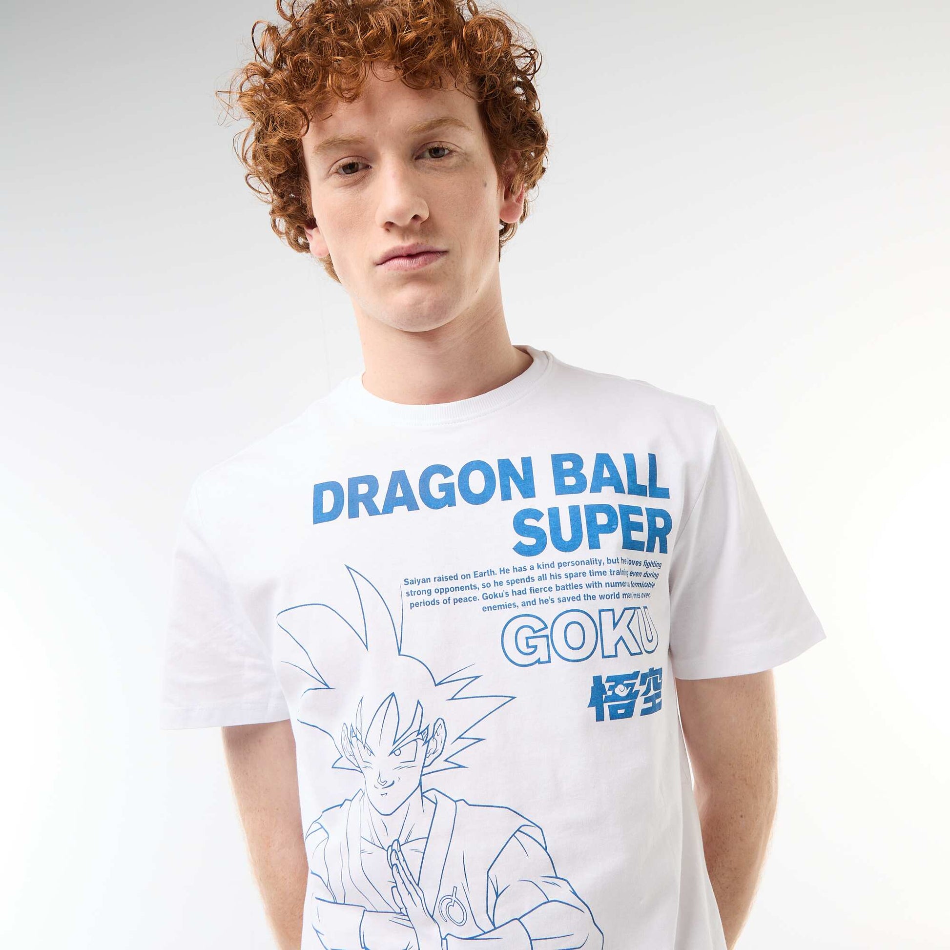Dragon Ball Cotton Print T-Shirt WHITE