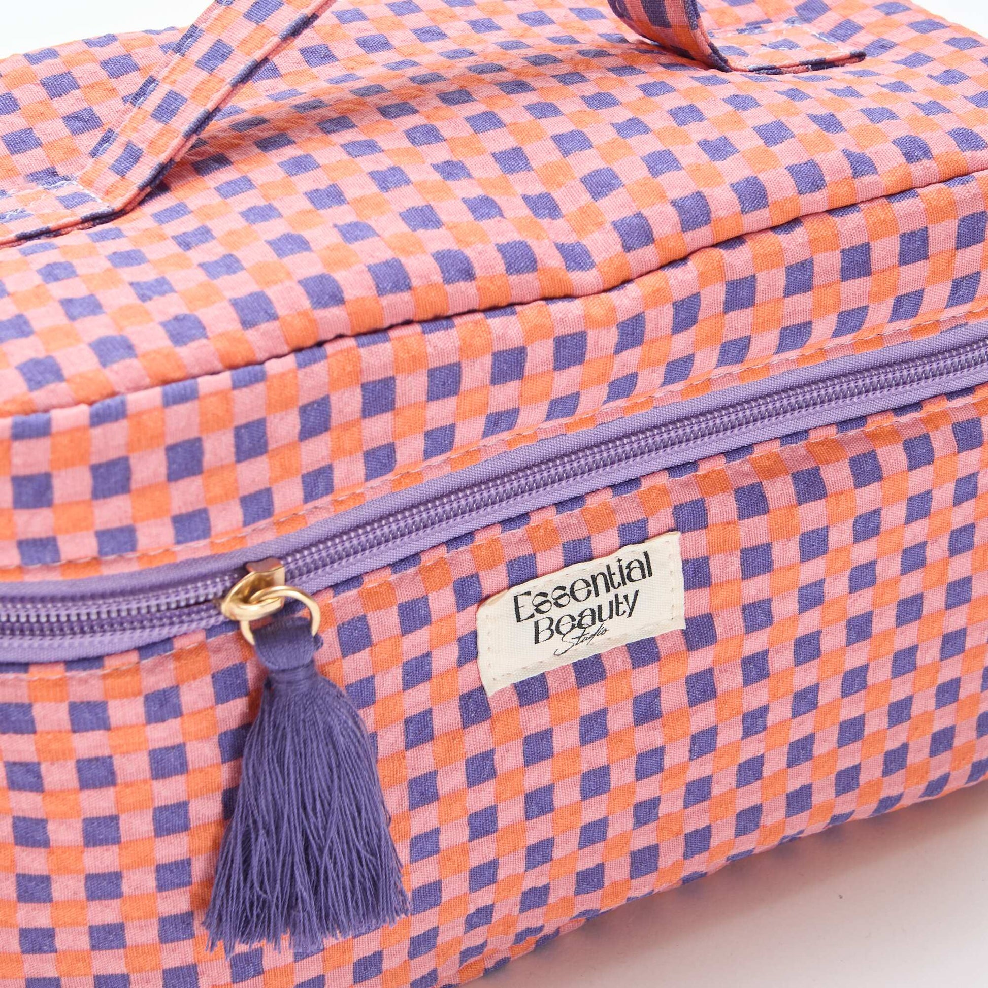 Patterned Vanity Case PURPLE