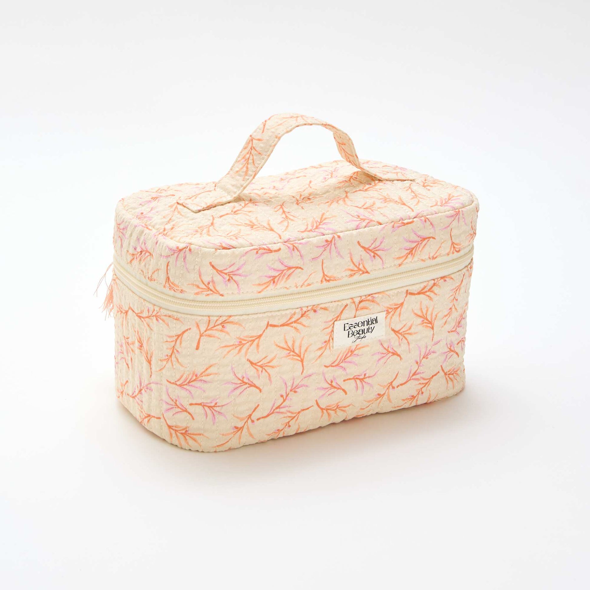 Patterned Vanity Case WHITE