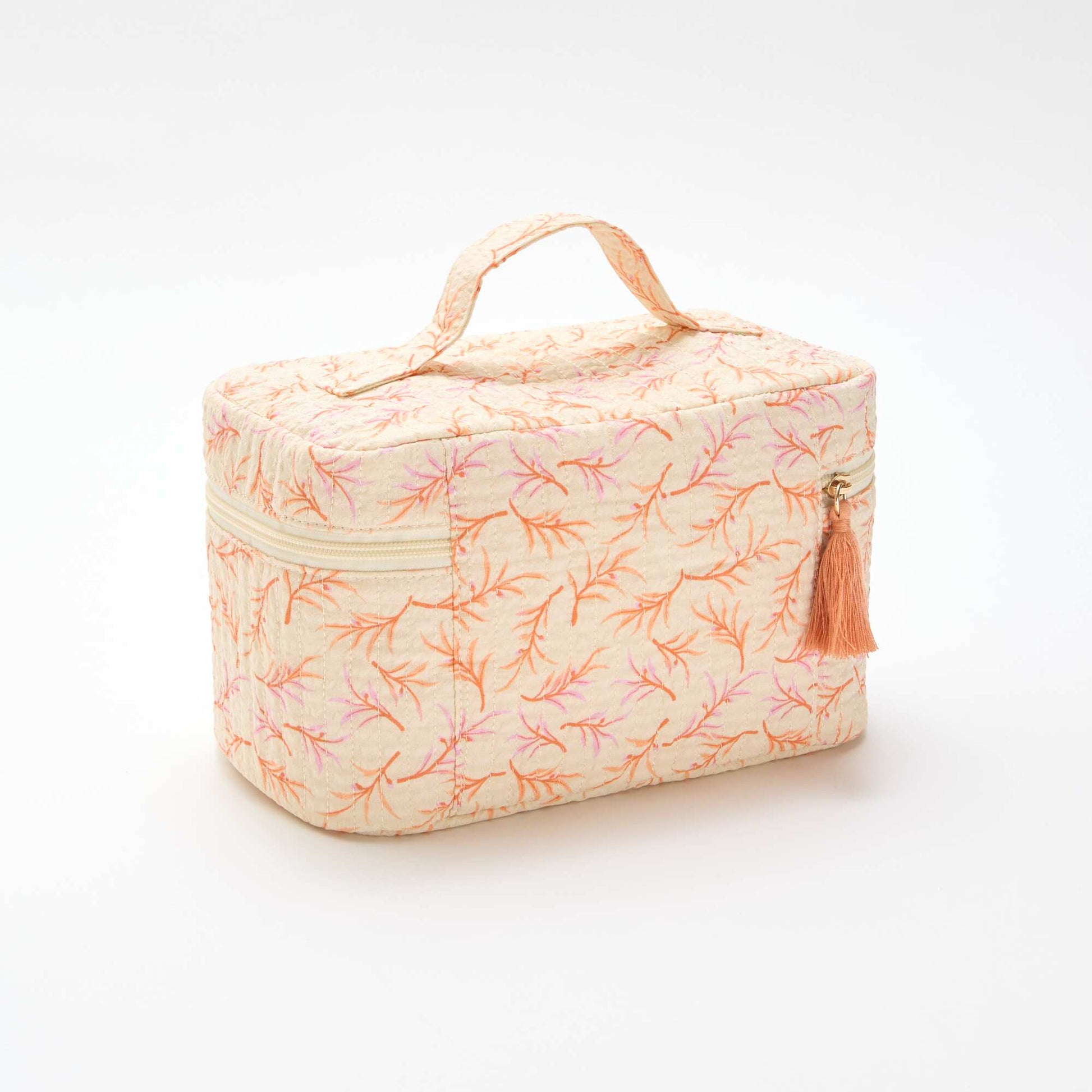 Patterned Vanity Case WHITE