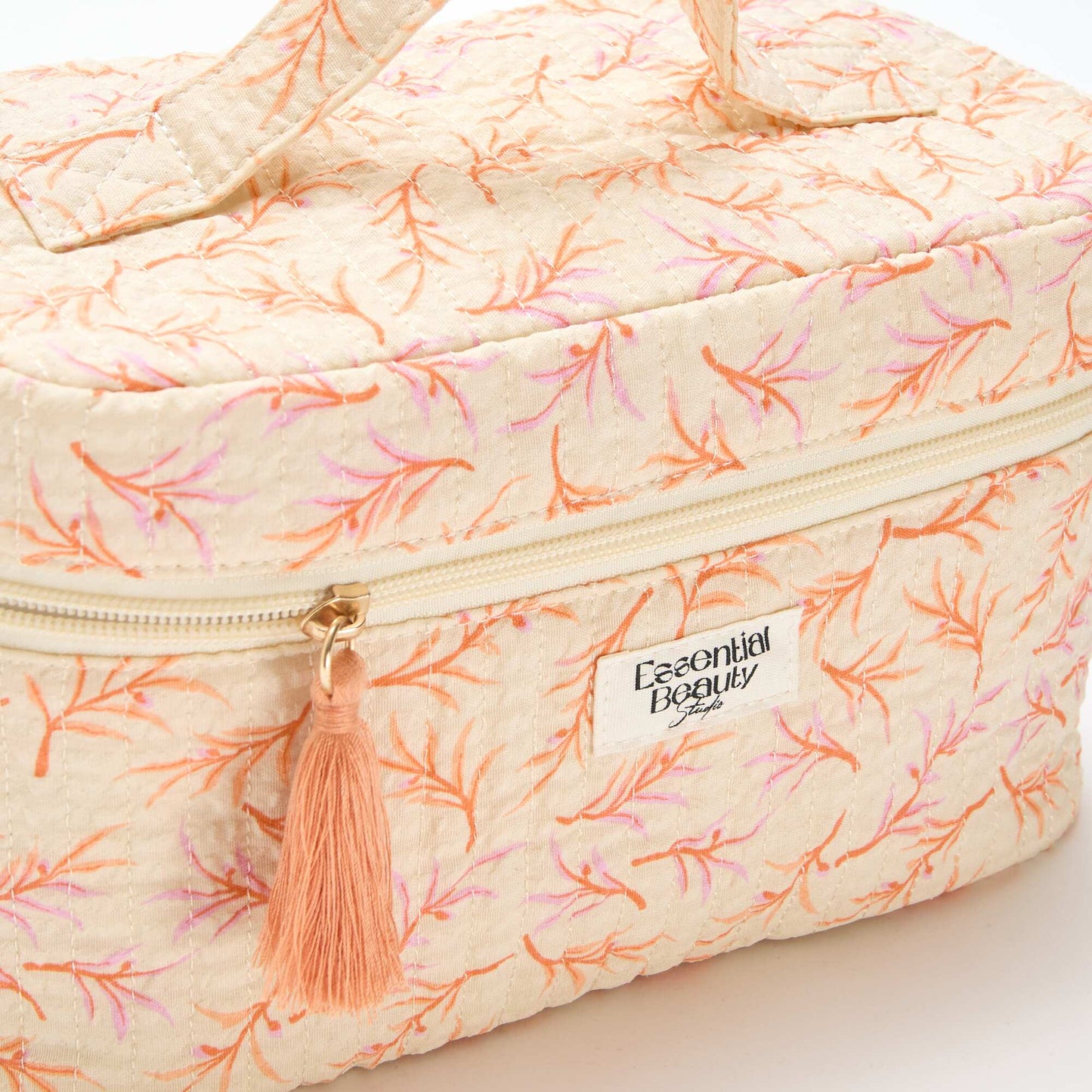 Patterned Vanity Case WHITE
