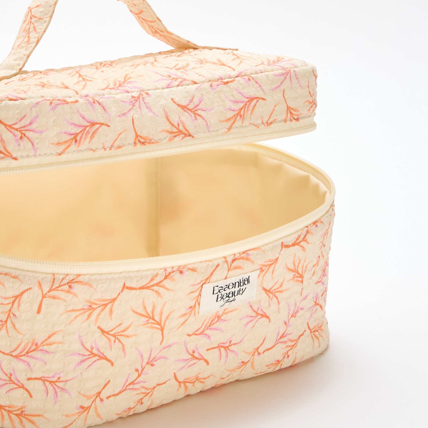 Patterned Vanity Case WHITE