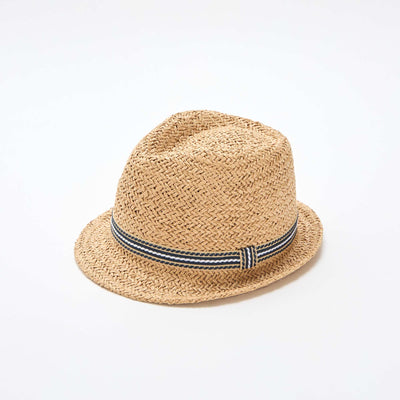 Borsalino-style straw hat BEIGE