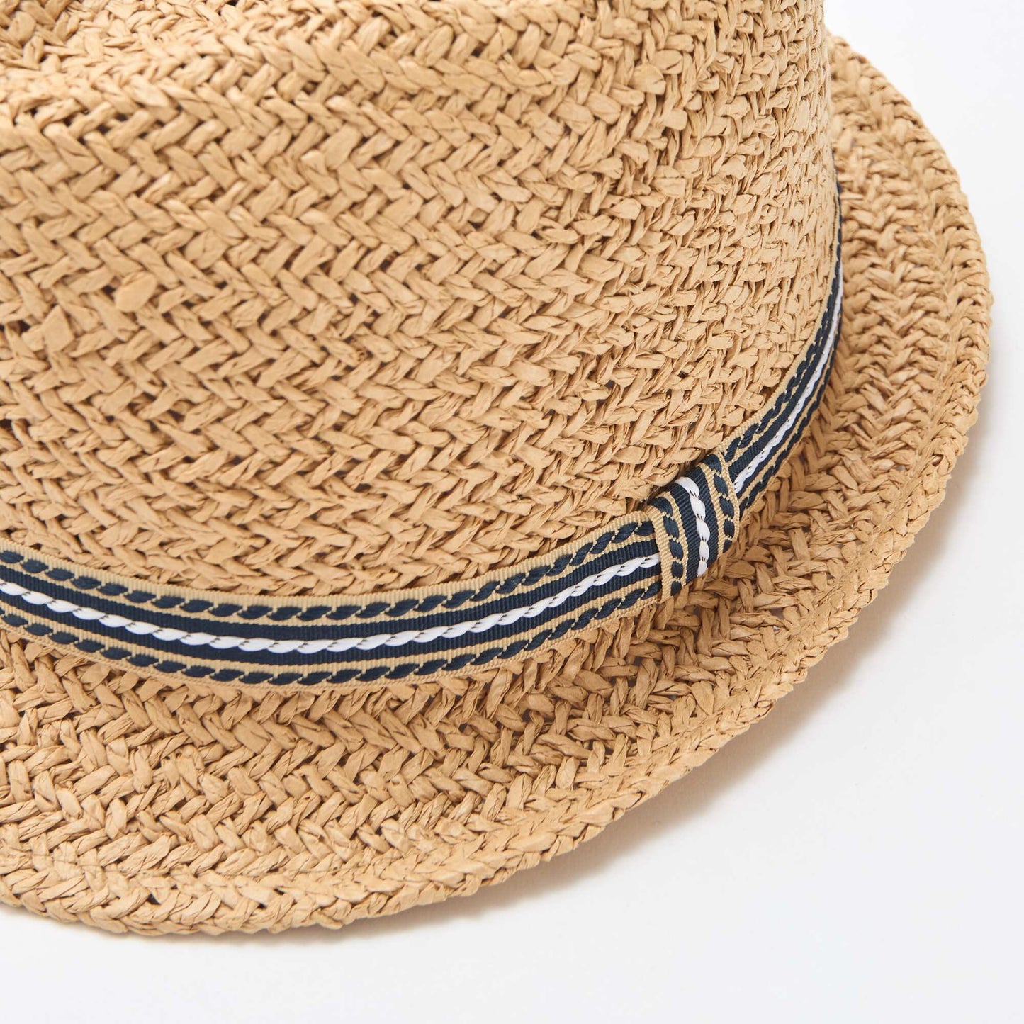 Borsalino-style straw hat BEIGE