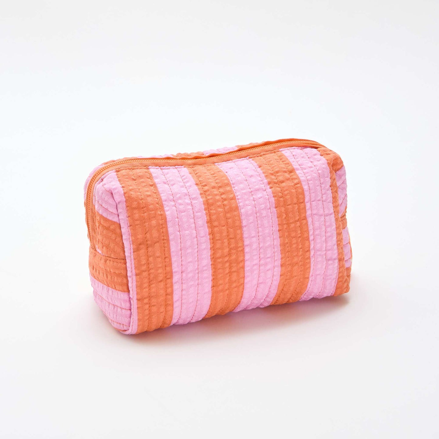 Printed Zipped Pouch ORANGE