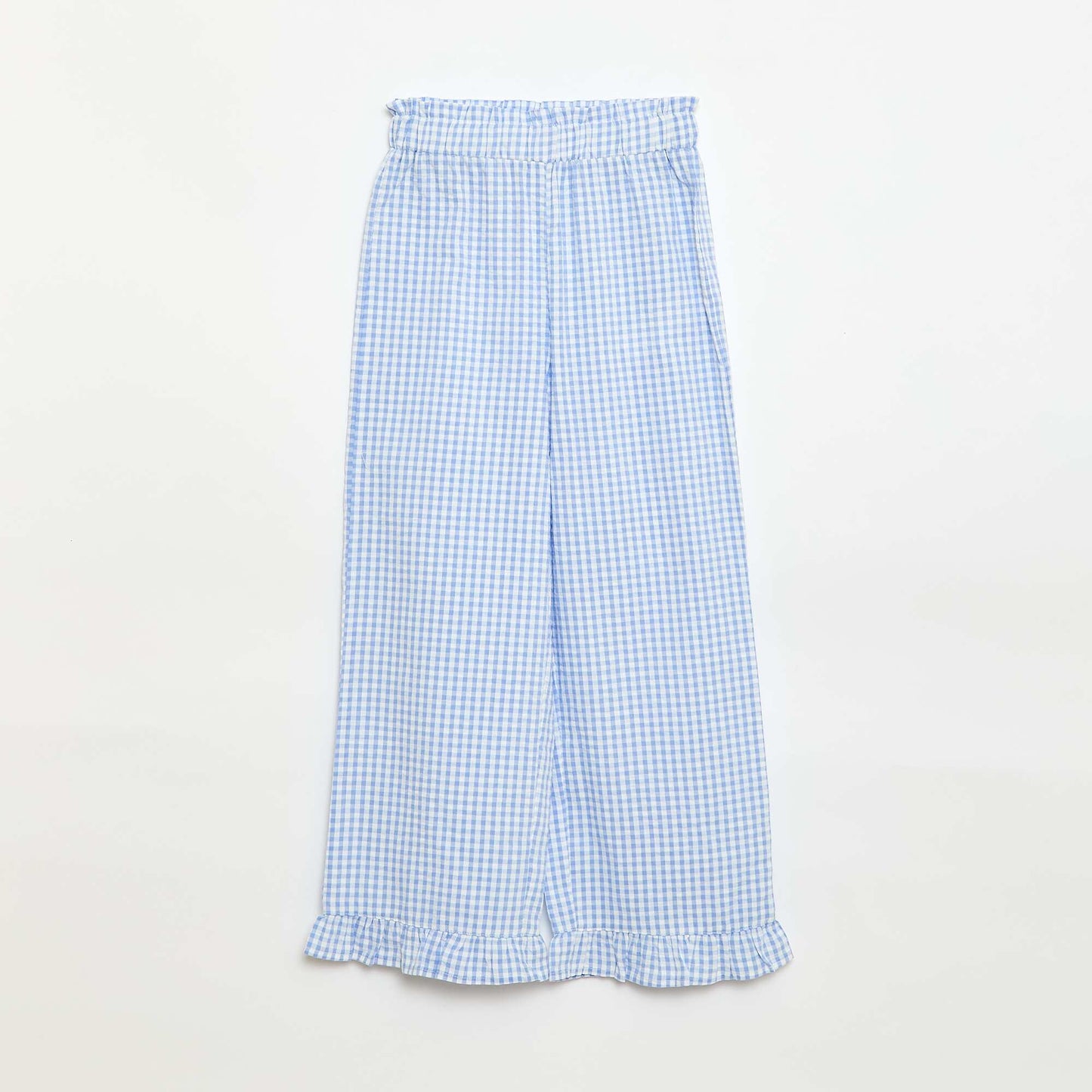 Top and Trousers Set with Cotton Details BLUE