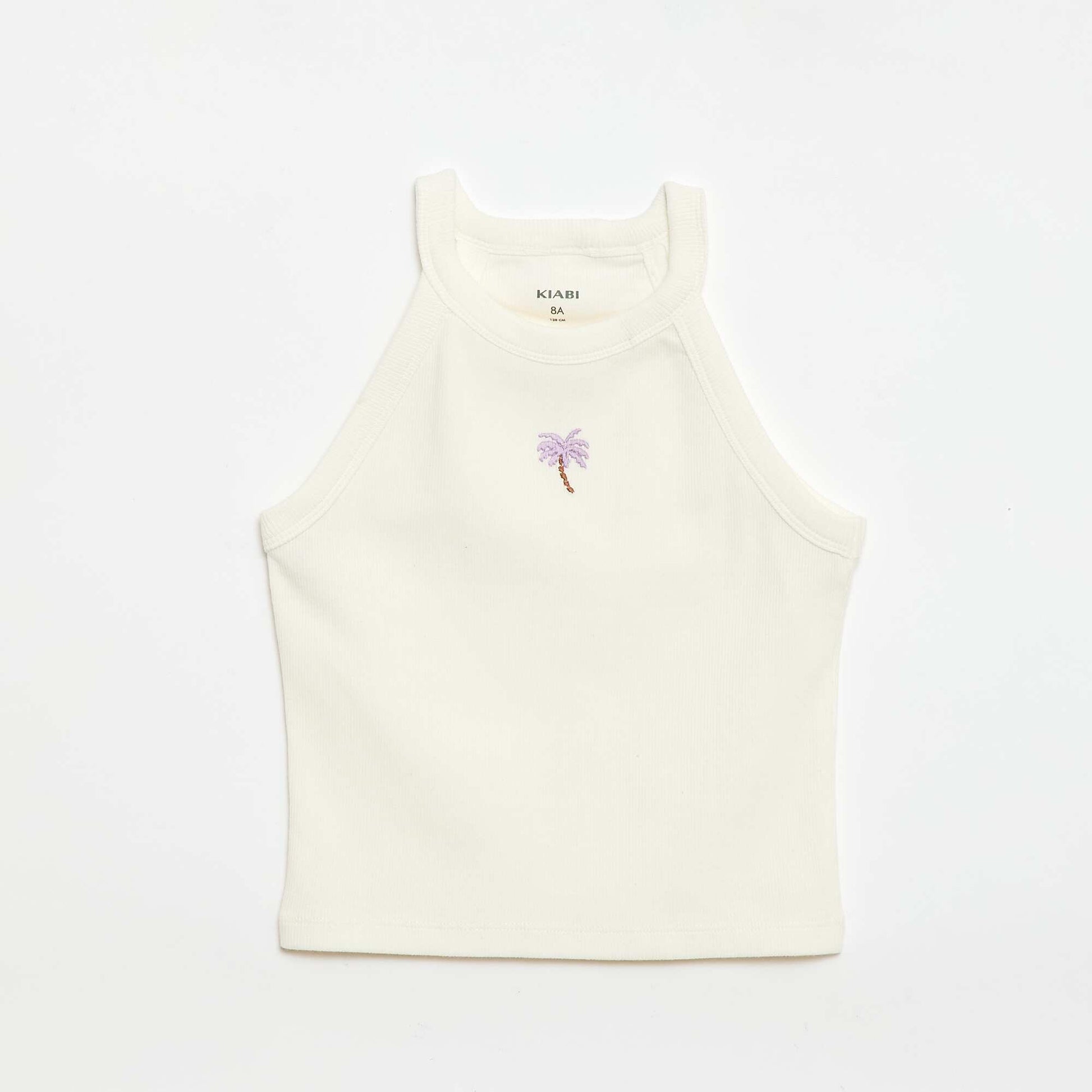 Halter Neck Tank Top WHITE