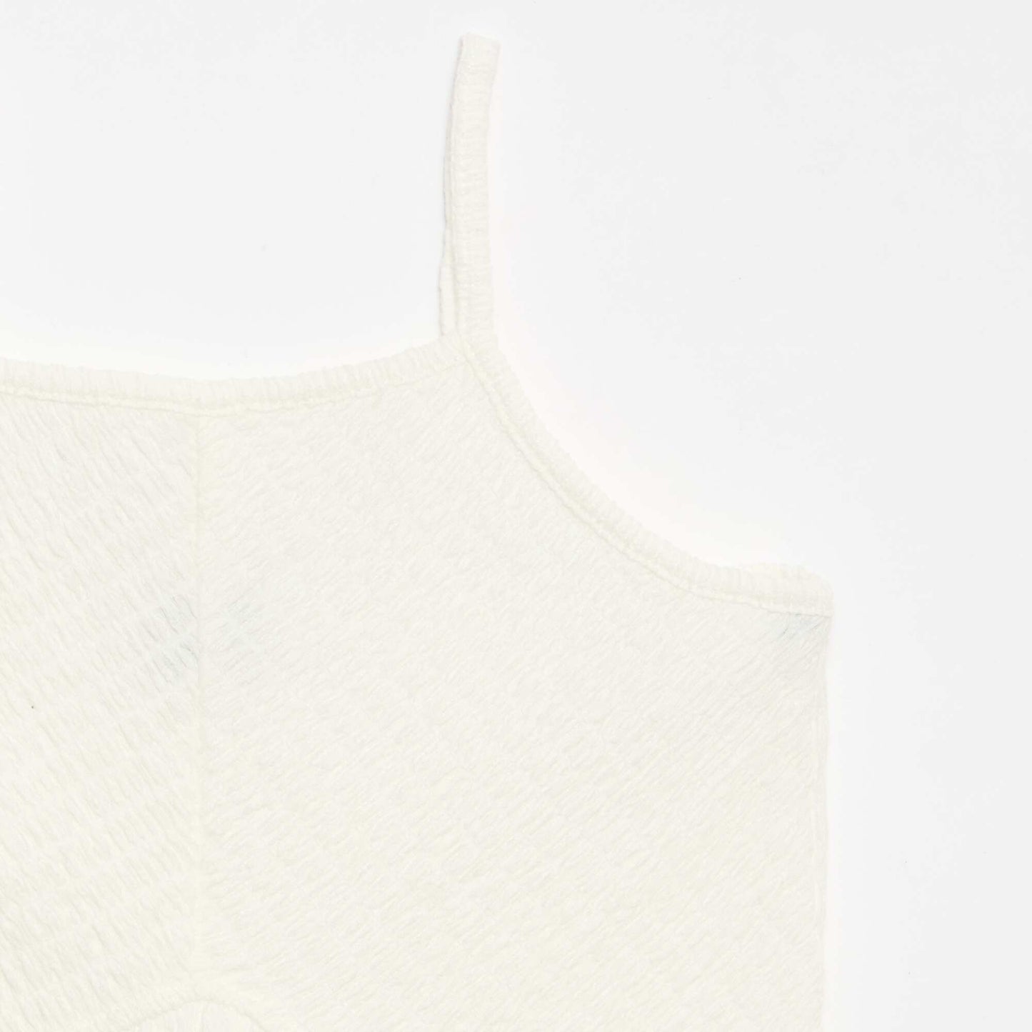 Solid Spaghetti Strap Dress WHITE
