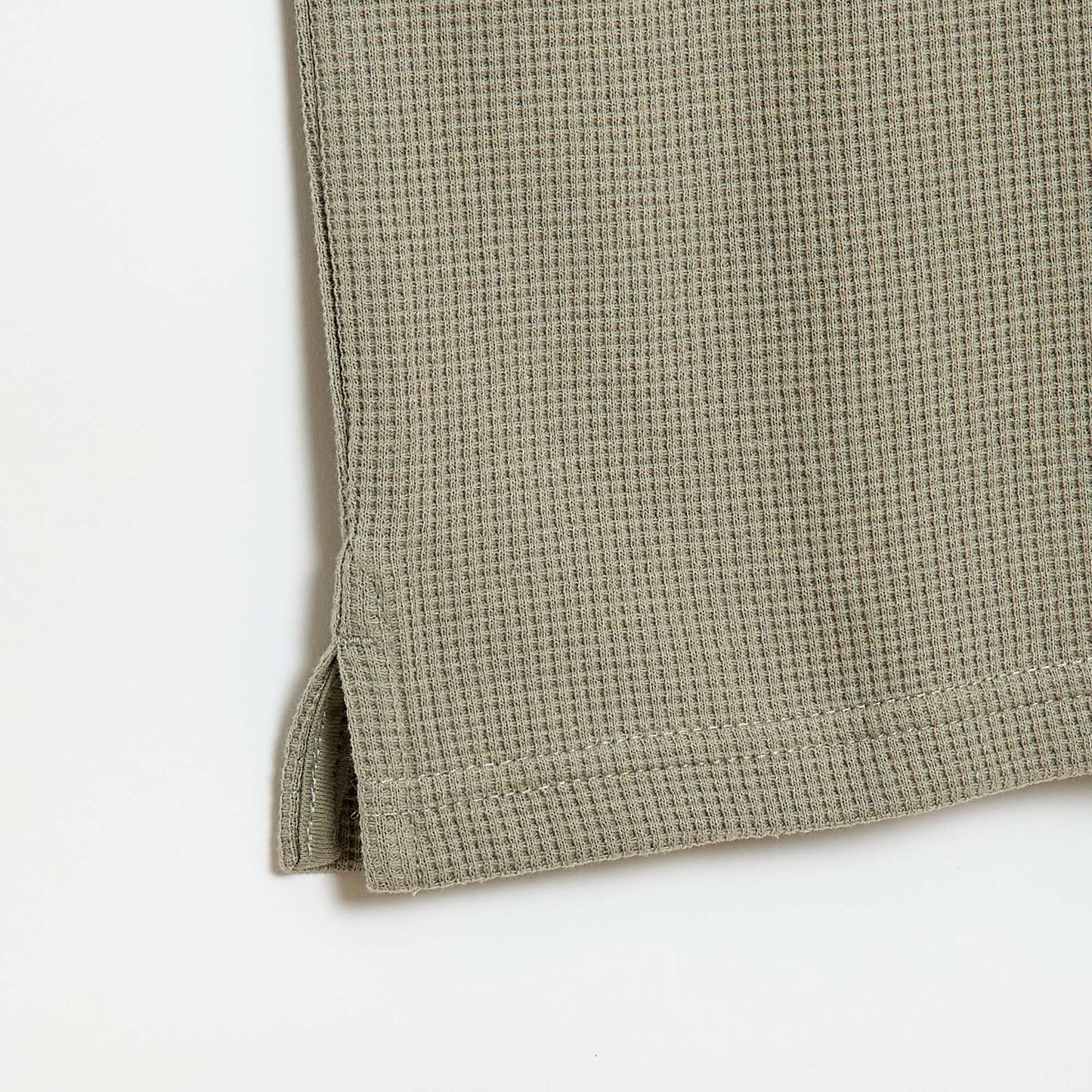 Honeycomb knit polo shirt GREEN